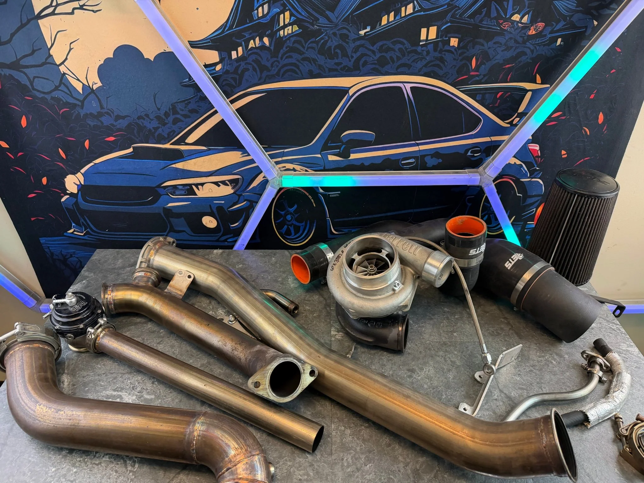 ETS rotated turbo kit 15-21 Subaru STi ej257 900 horsepower Garrett gtx 3582 R GEN 2 tial O3 - Image 12