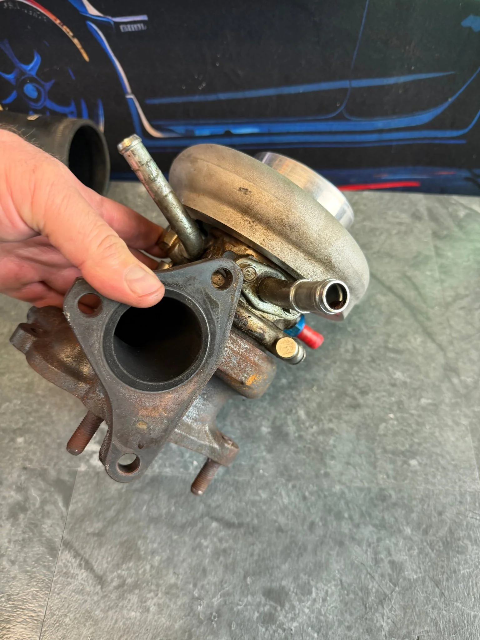 FP BLUE 'core' turbo charger Subaru STi & wrx 84 mm FAP cover JOURNAL BEARING WELDED BILLET - Image 2