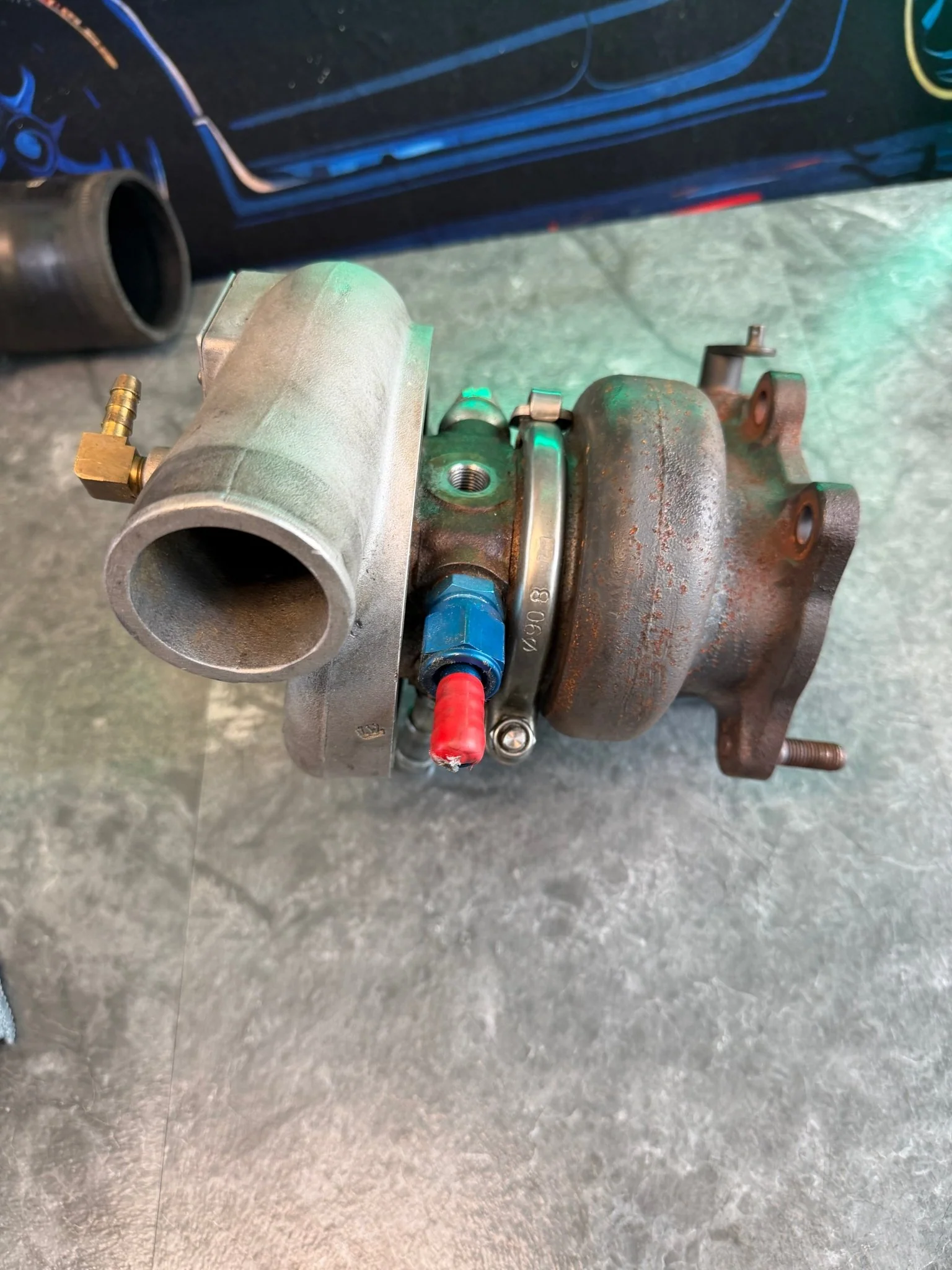 FP BLUE 'core' turbo charger Subaru STi & wrx 84 mm FAP cover JOURNAL BEARING WELDED BILLET - Image 6