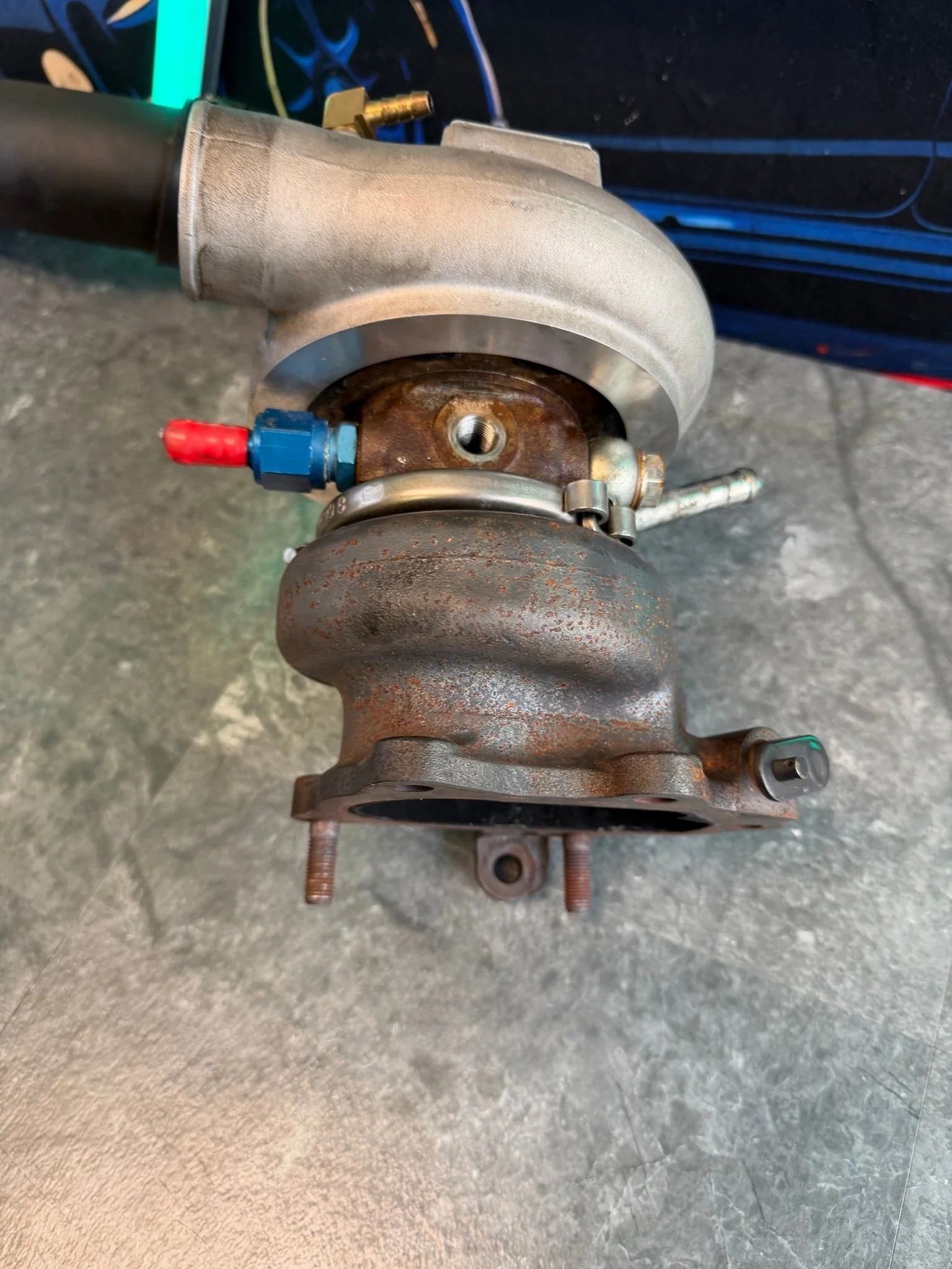 FP BLUE 'core' turbo charger Subaru STi & wrx 84 mm FAP cover JOURNAL BEARING WELDED BILLET - Image 7