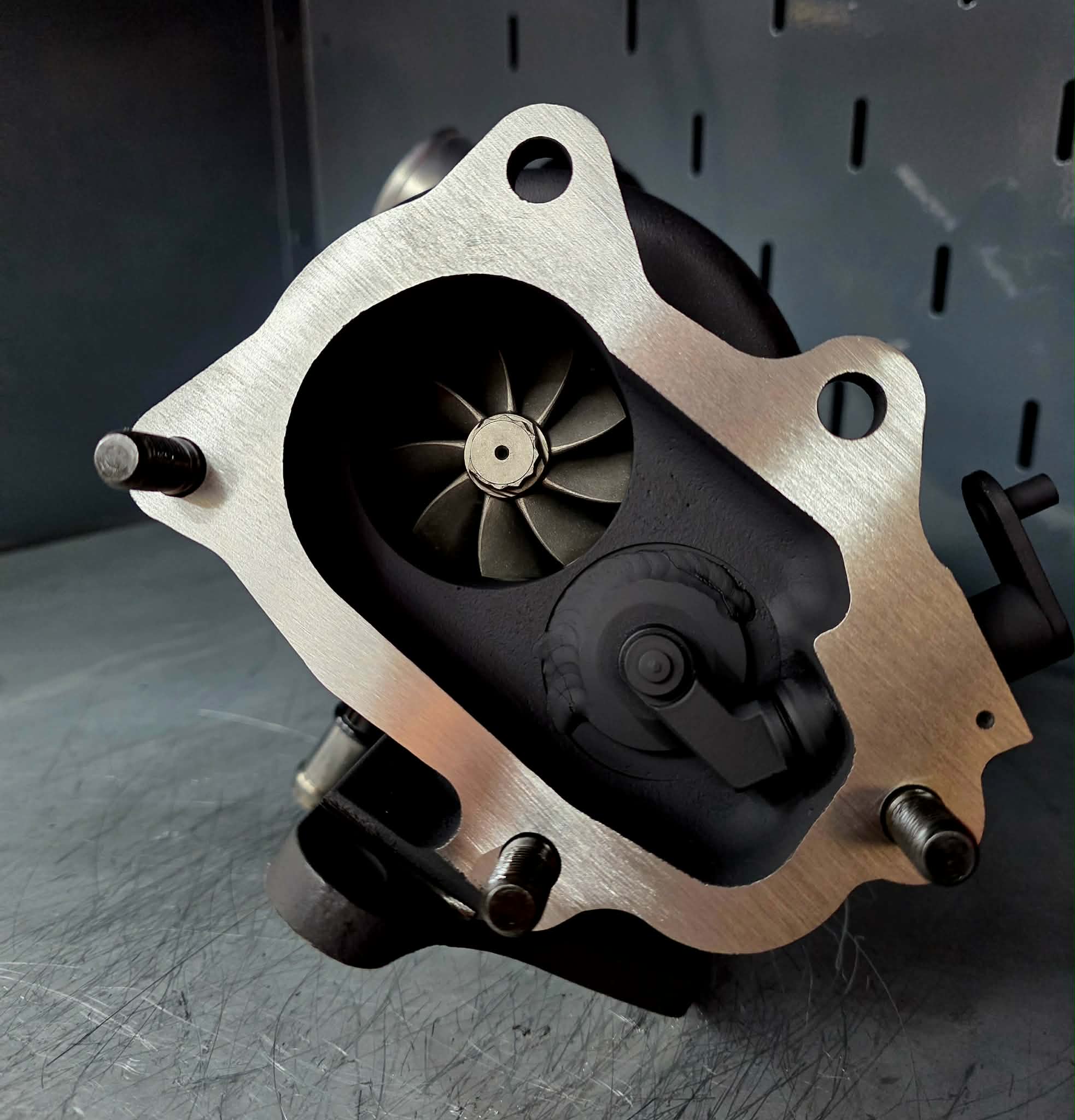 FP blue forced performance bolt on turbo turbocharger Subaru STi & wrx PEARLIZED VIOLET - Image 3