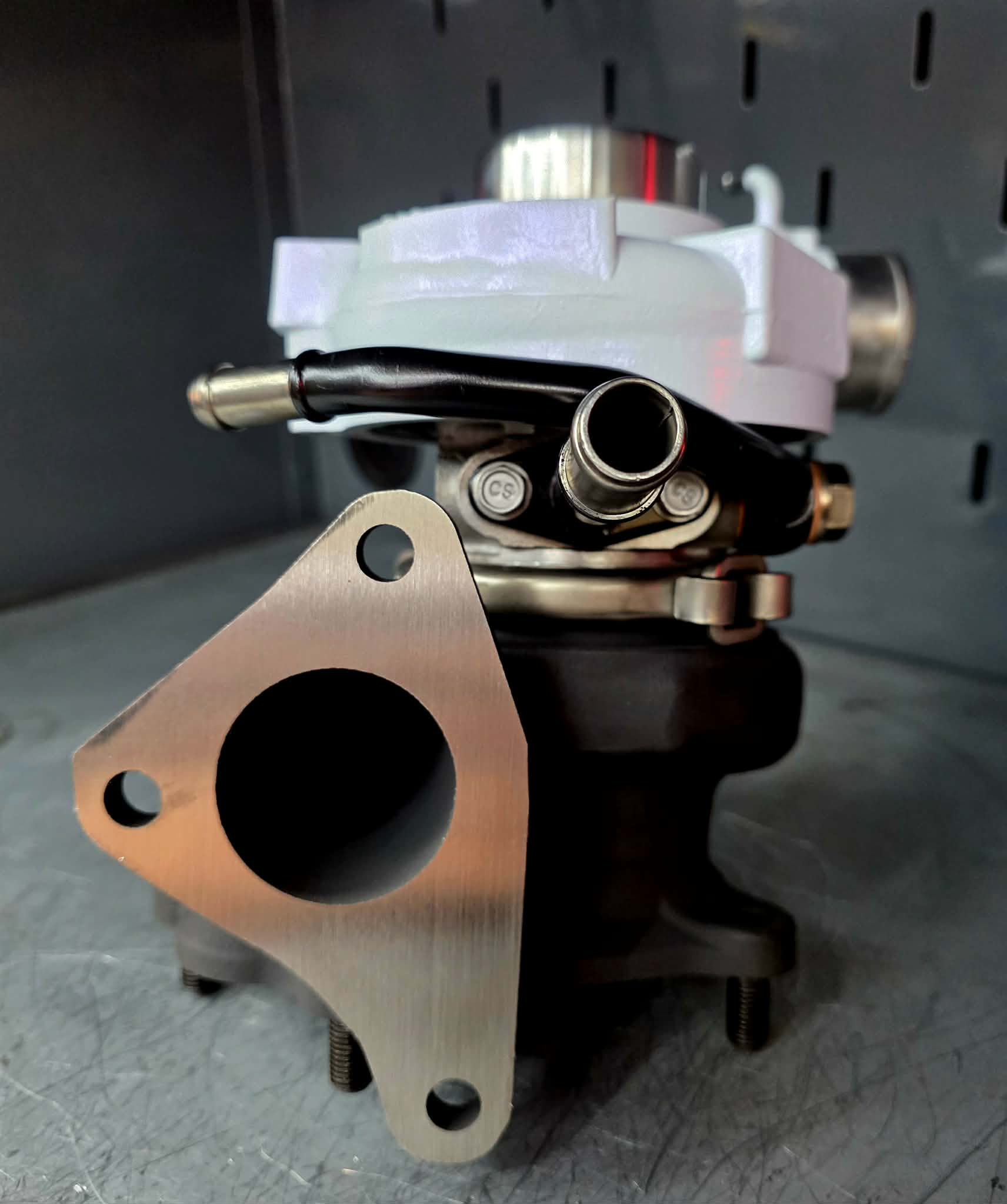 FP blue forced performance bolt on turbo turbocharger Subaru STi & wrx PEARLIZED VIOLET - Image 4