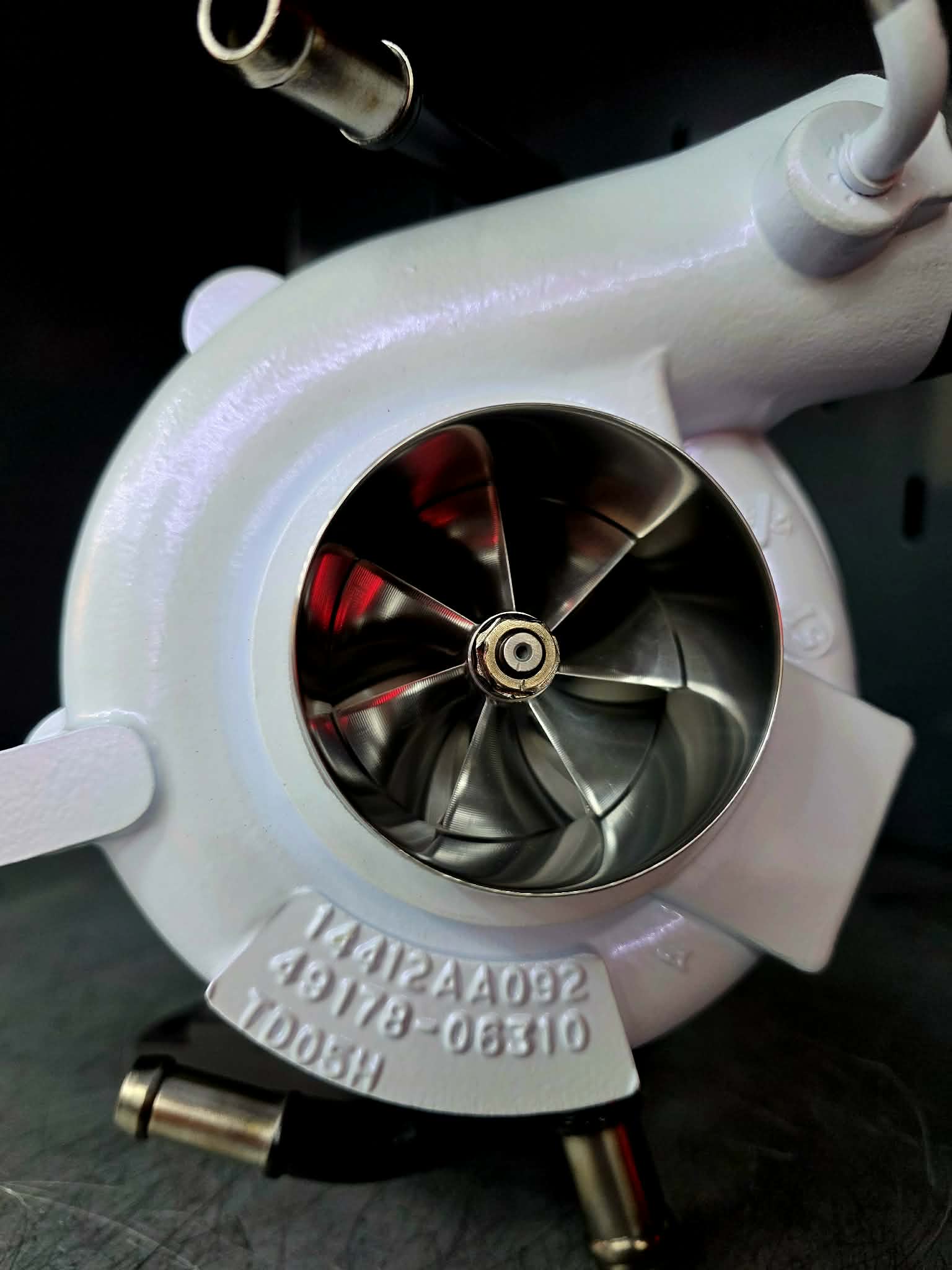 FP blue forced performance bolt on turbo turbocharger Subaru STi & wrx PEARLIZED VIOLET - Image 6