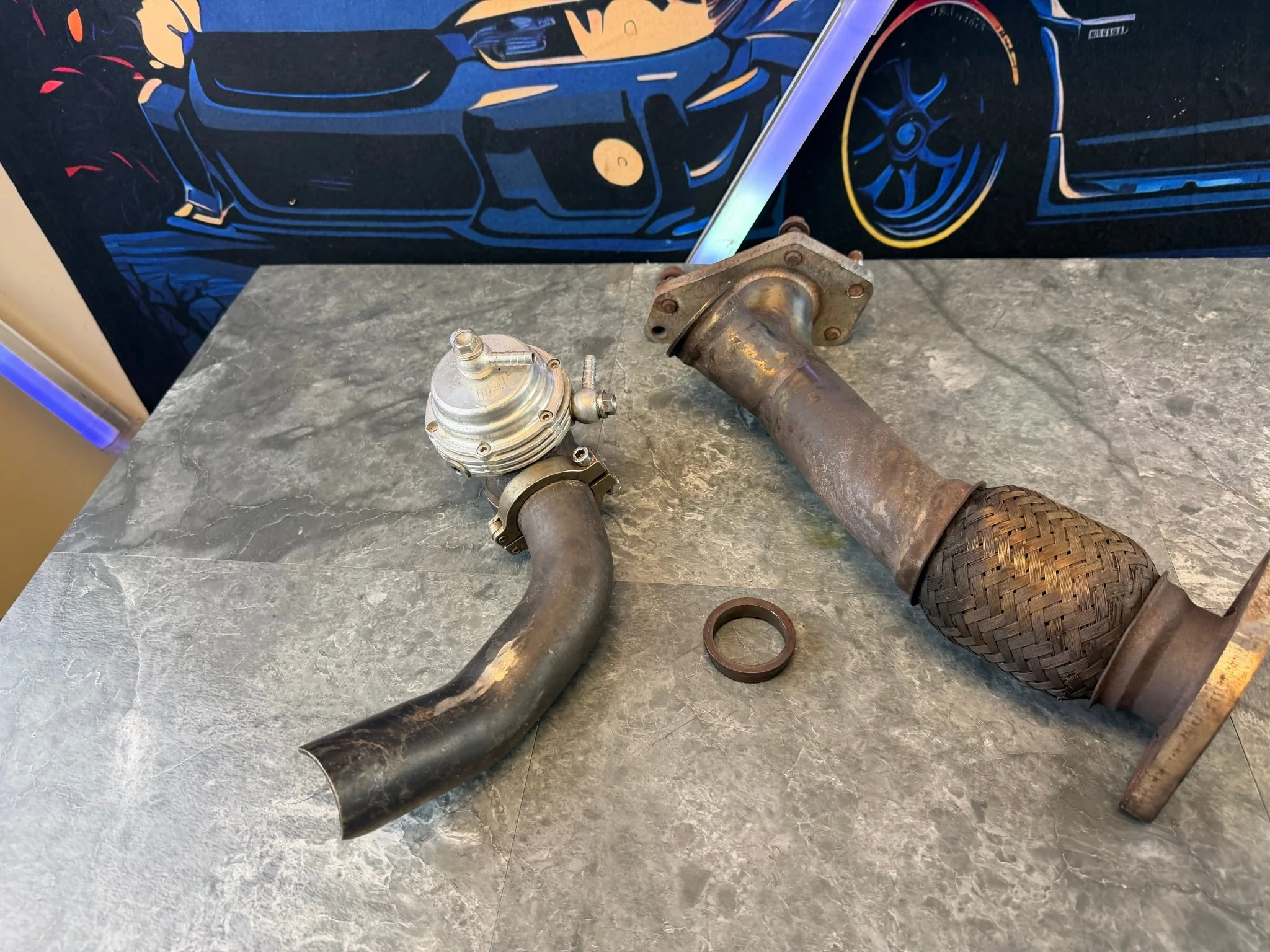PLM  EWG kit Subaru wrx & STi tial 38 mm mvs wastegate 2 bolt kit external