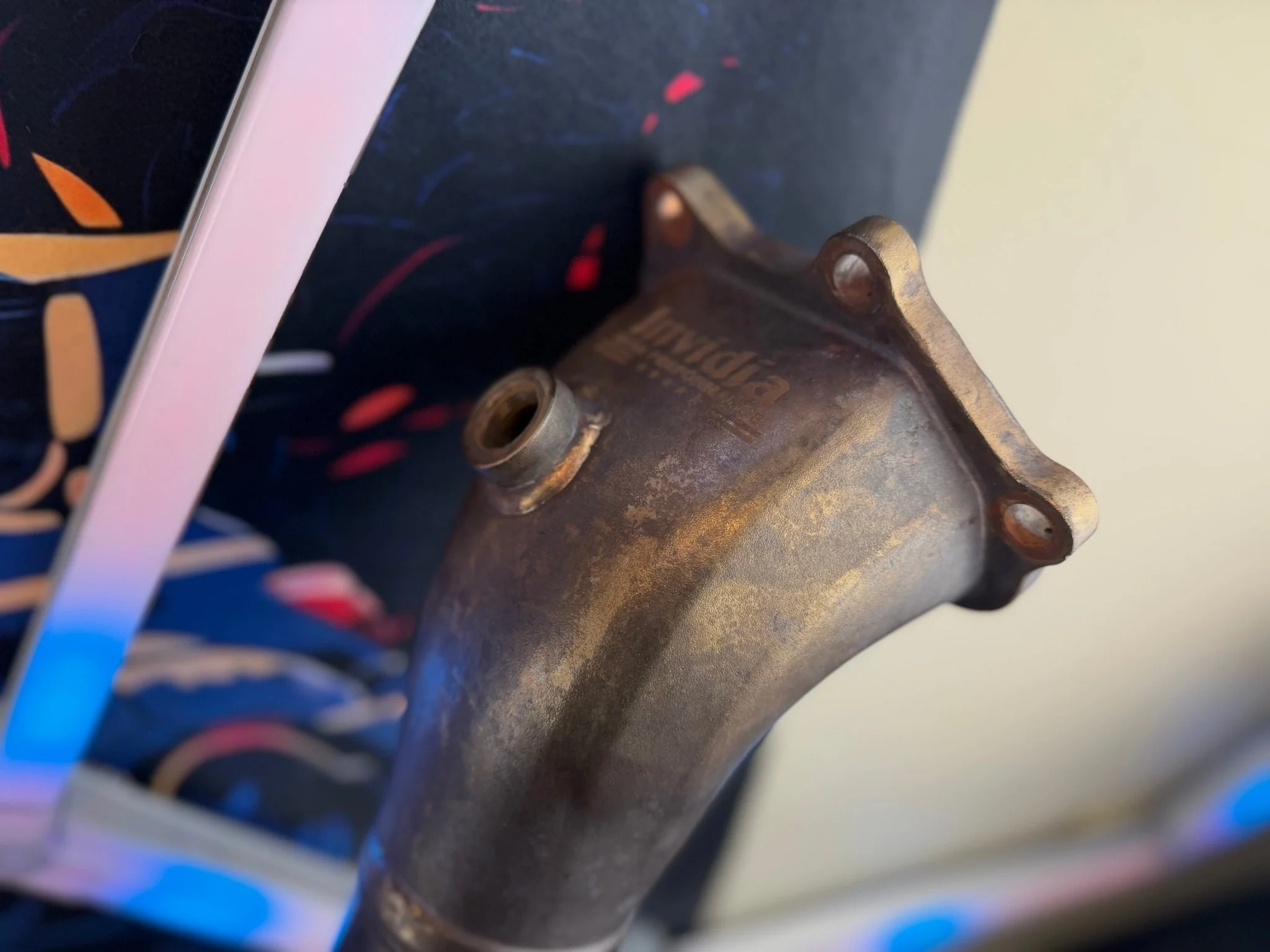 INVIDIA catless downpipe 08-21 STi 08-14 wrx Subaru ej255 ej255 case divorced bell 2 o2 bungs - Image 7