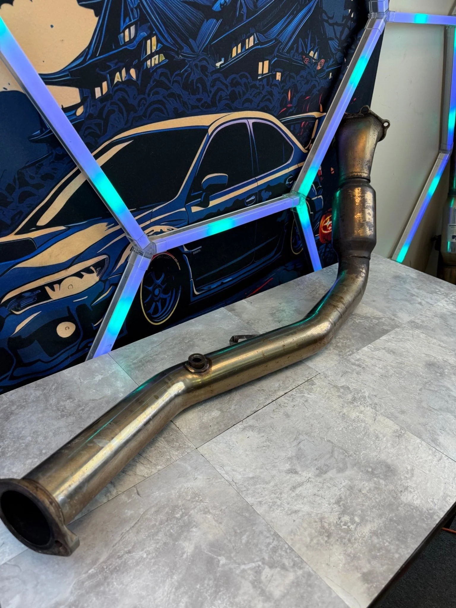 INVIDIA downpipe 3” catted divorced bell mouth 08-21 Subaru STi & 08-14 wrx - Image 10