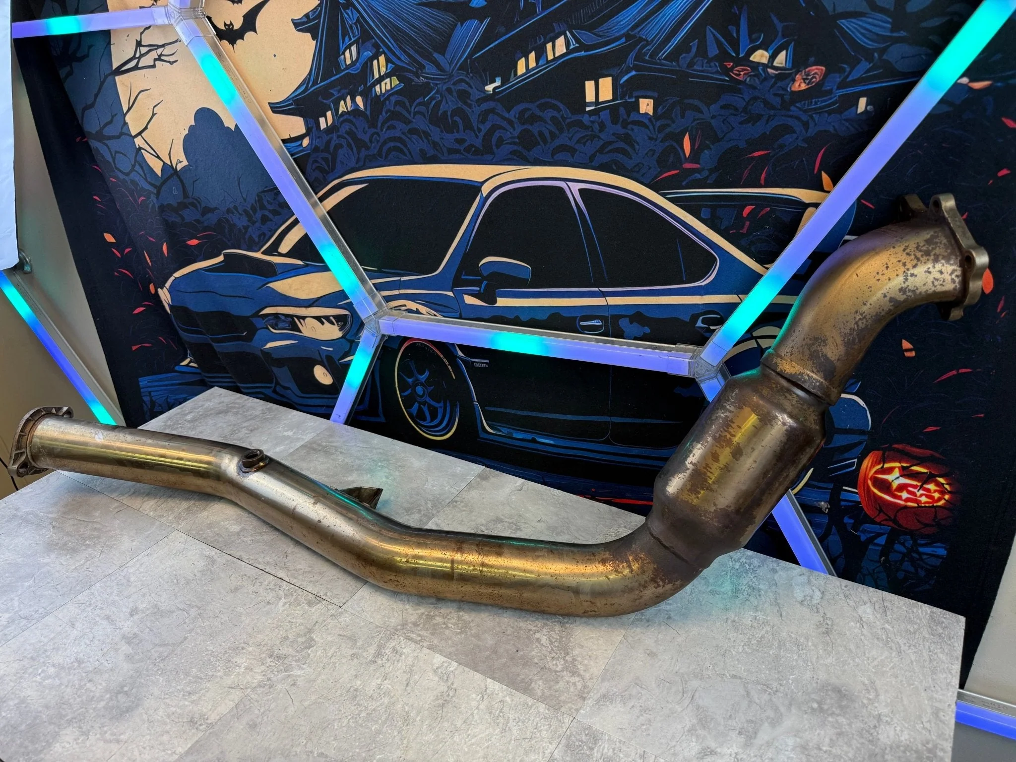 INVIDIA downpipe 3” catted divorced bell mouth 08-21 Subaru STi & 08-14 wrx - Image 8
