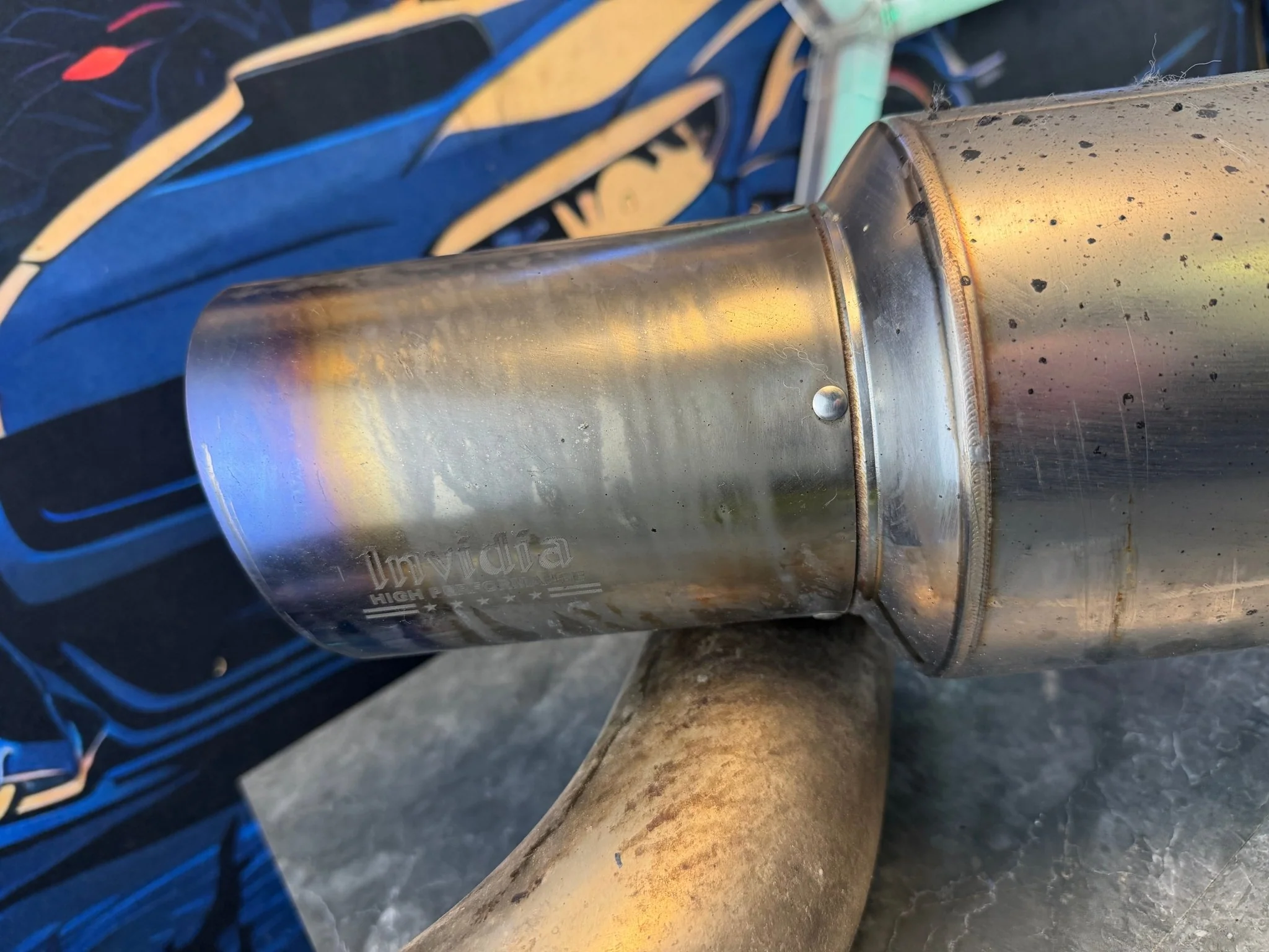 Invidia N1 race cbe catback exhaust system ti tip 08-14 wrx sedan 11-14 STi Sedan - Image 3