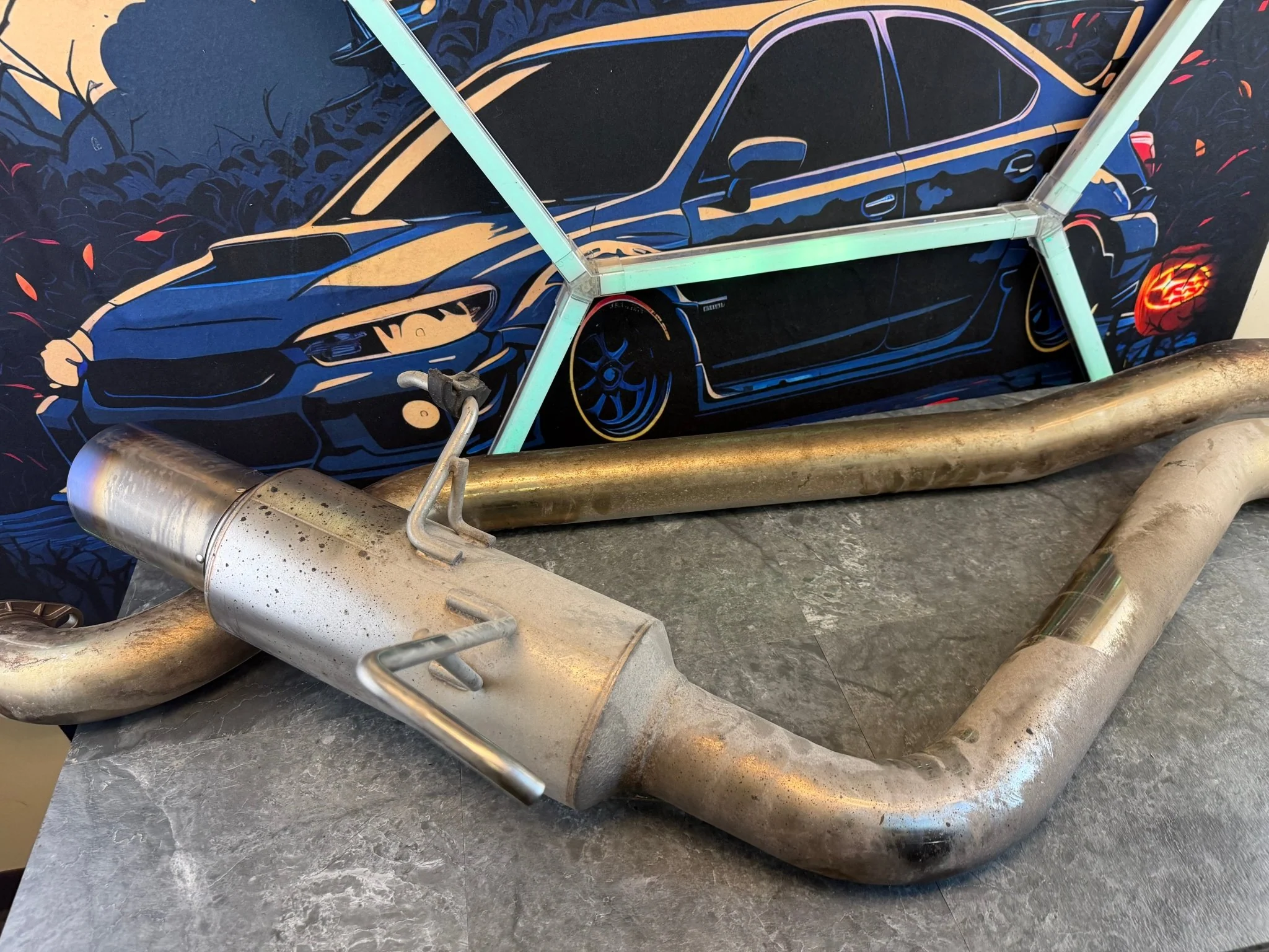 Invidia N1 race cbe catback exhaust system ti tip 08-14 wrx sedan 11-14 STi Sedan - Image 7