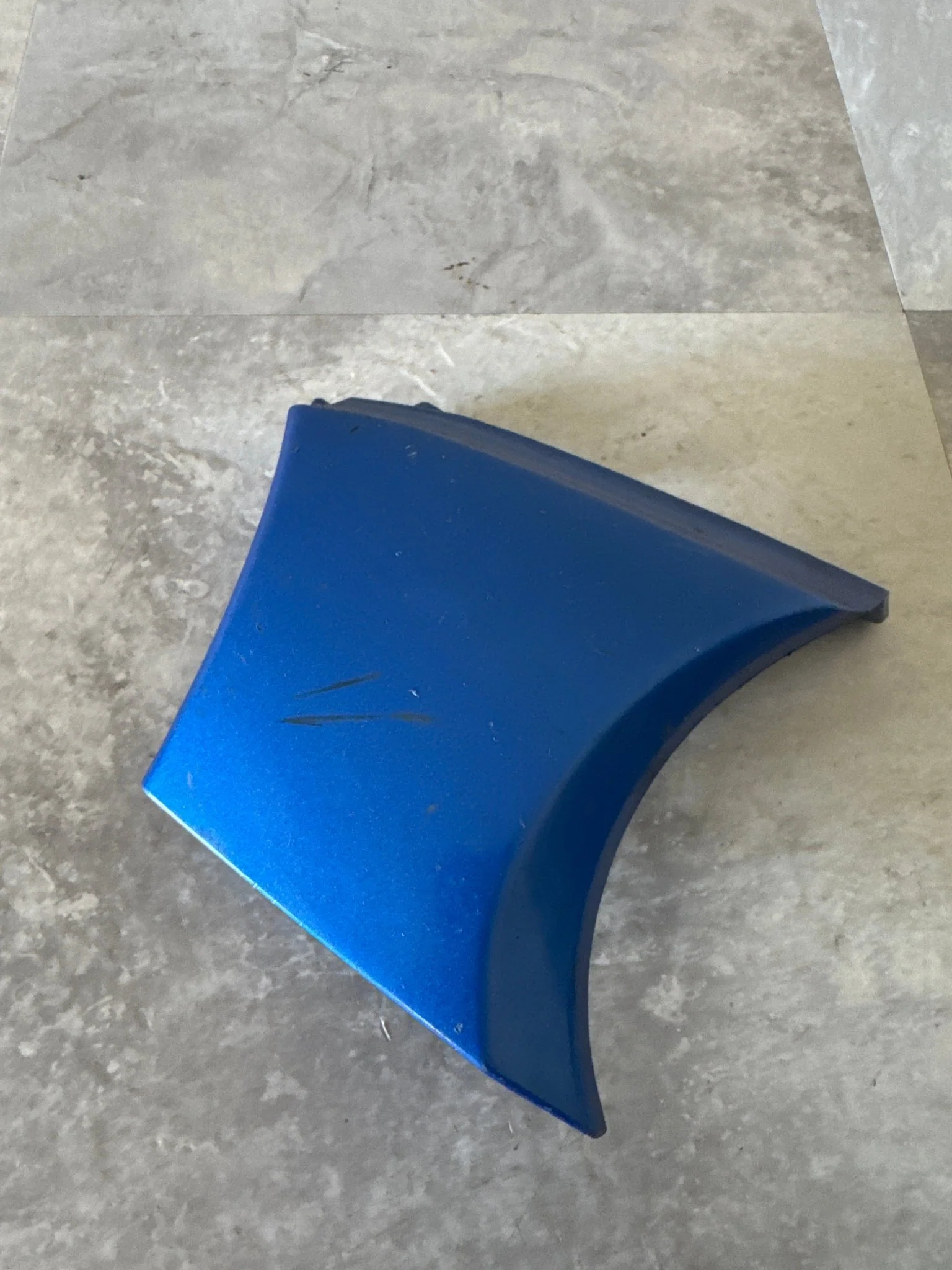 2002-2003 Subaru Impreza Outback WRX LH Grille Bumper Cover Corner Blue WRB E2