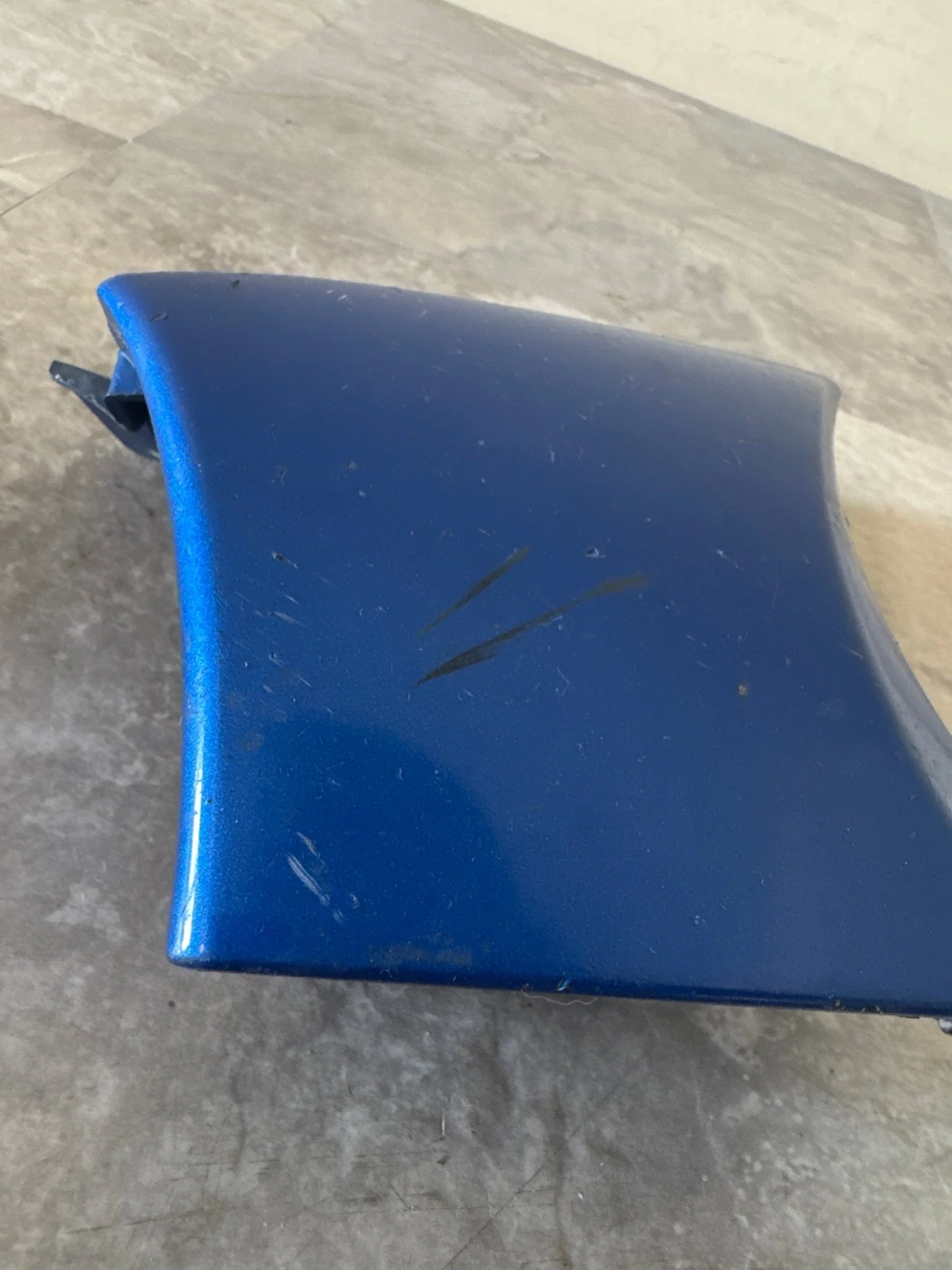 2002-2003 Subaru Impreza Outback WRX LH Grille Bumper Cover Corner Blue WRB E2 - Image 2