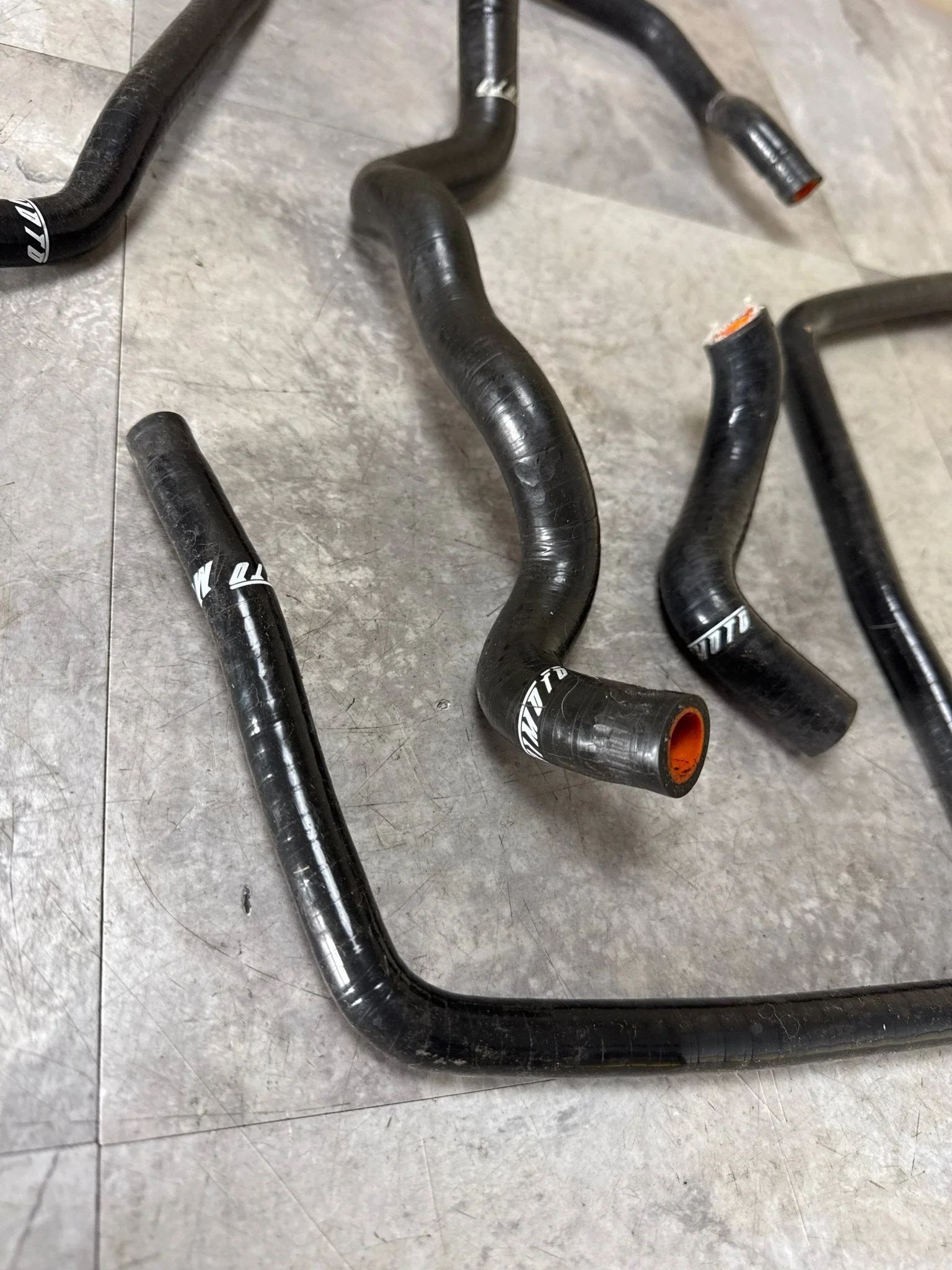 2001-2005 Subaru Impreza WRX Black Mishimoto Incomplete Silicone Ancillary Hose Kit (4/7) G3 - Image 2