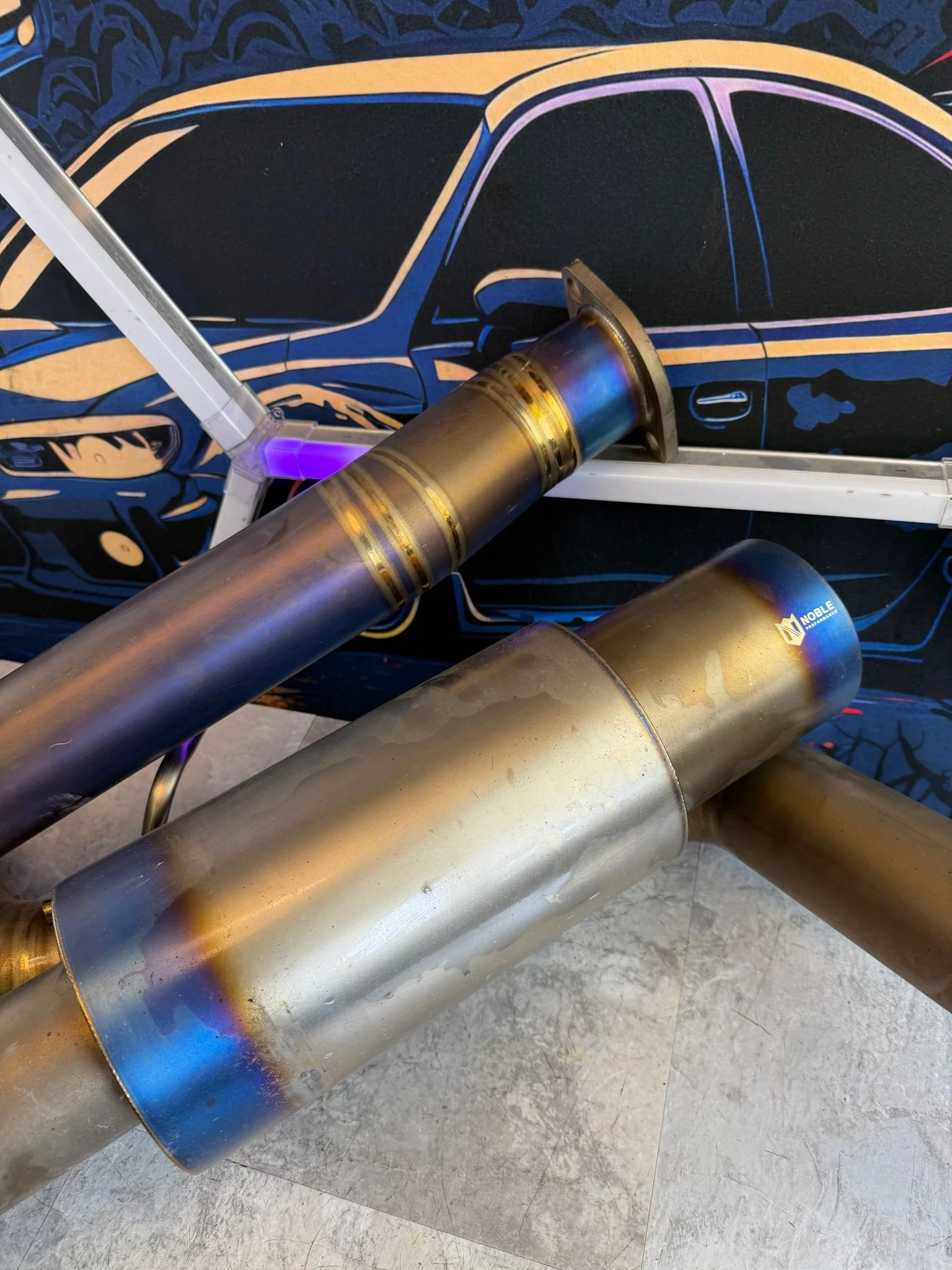 NOBLE full TI titanium catback exhaust system 08-21 Subaru wrx & STi