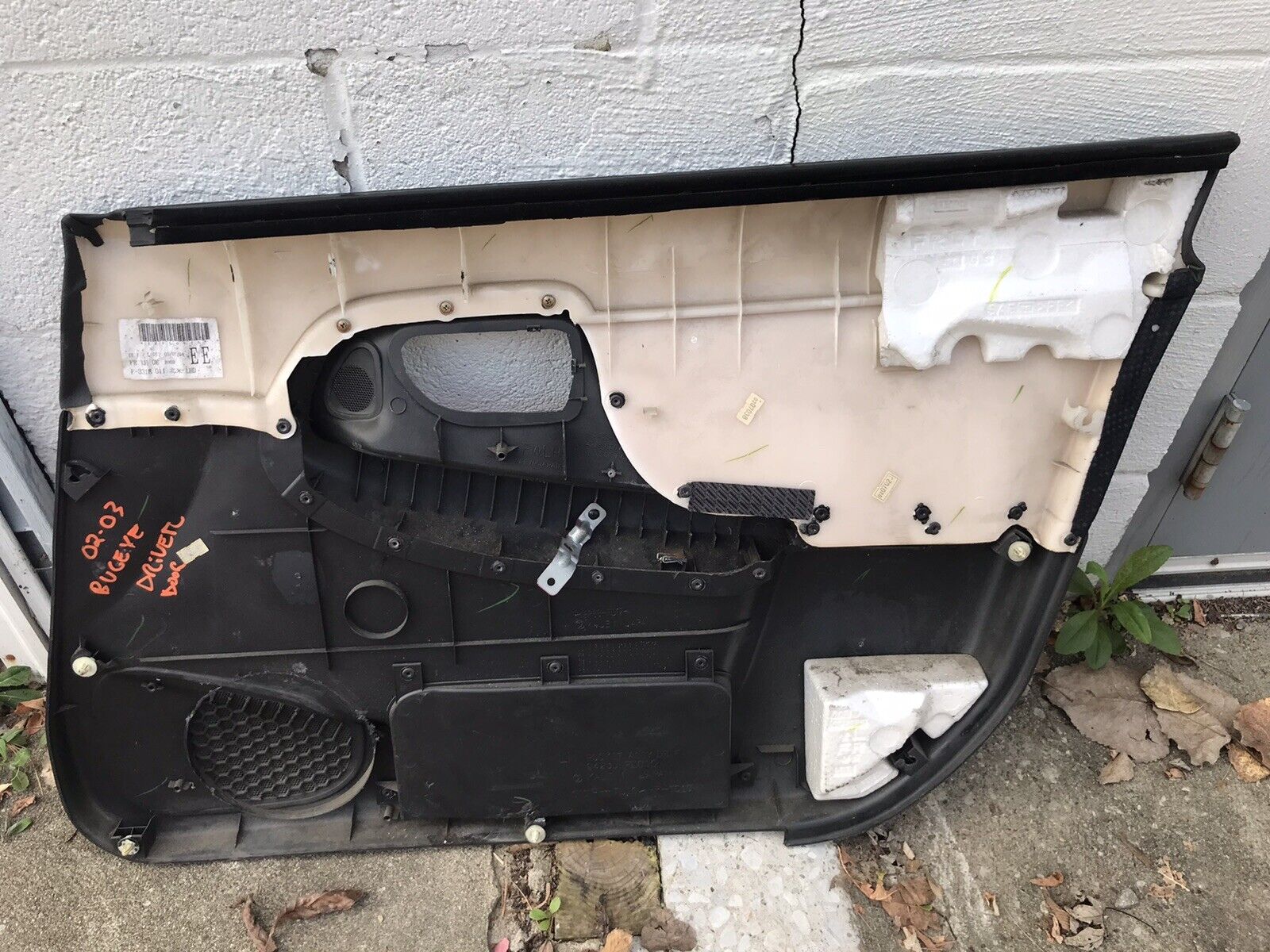 2002-2003 Subaru Impreza WRX Front OEM LH Driver Side Door Panel - Image 6