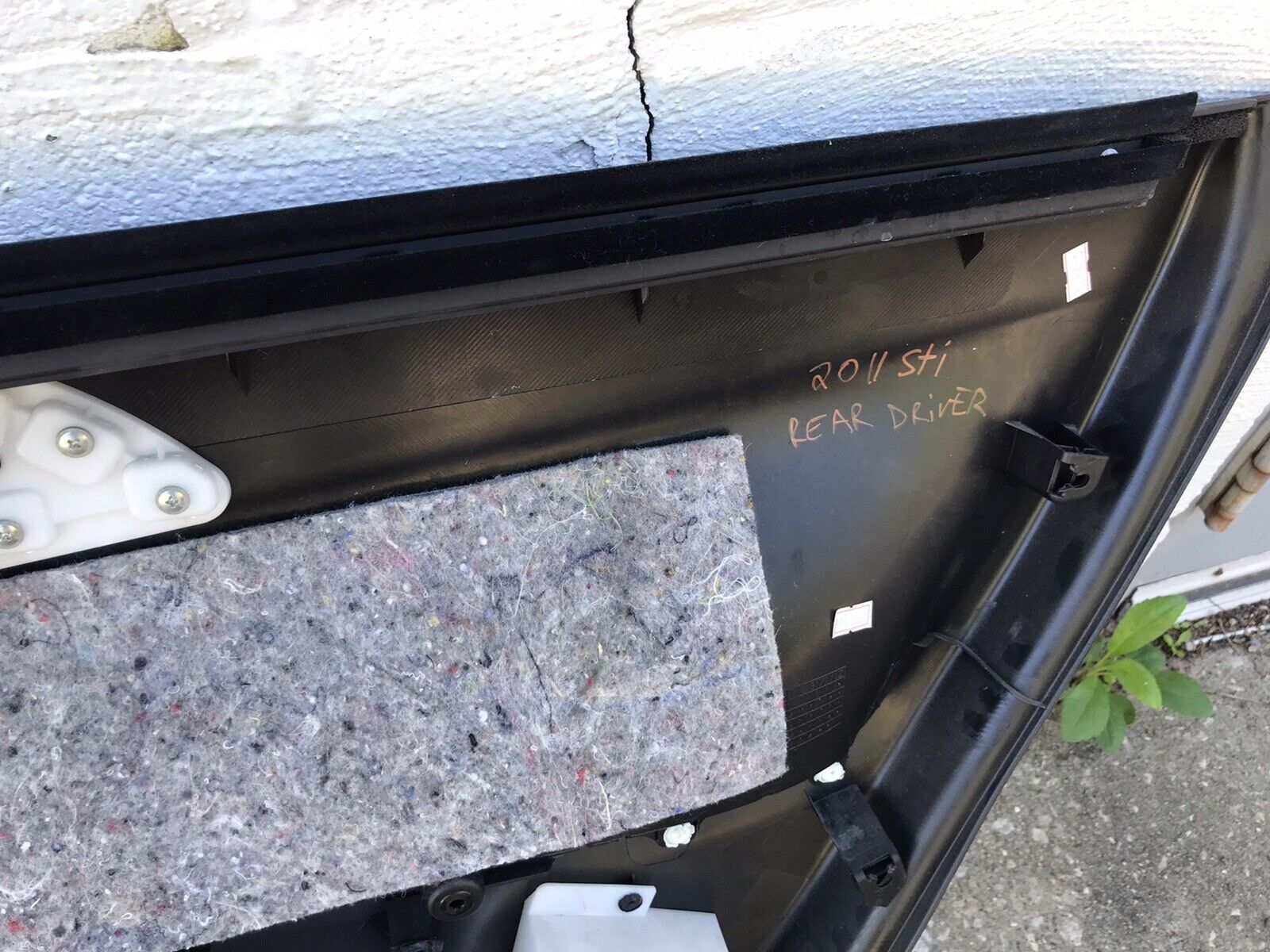 2008-2014 Subaru Impreza WRX STi OEM Rear LH Driver Side Door Panel - Image 10