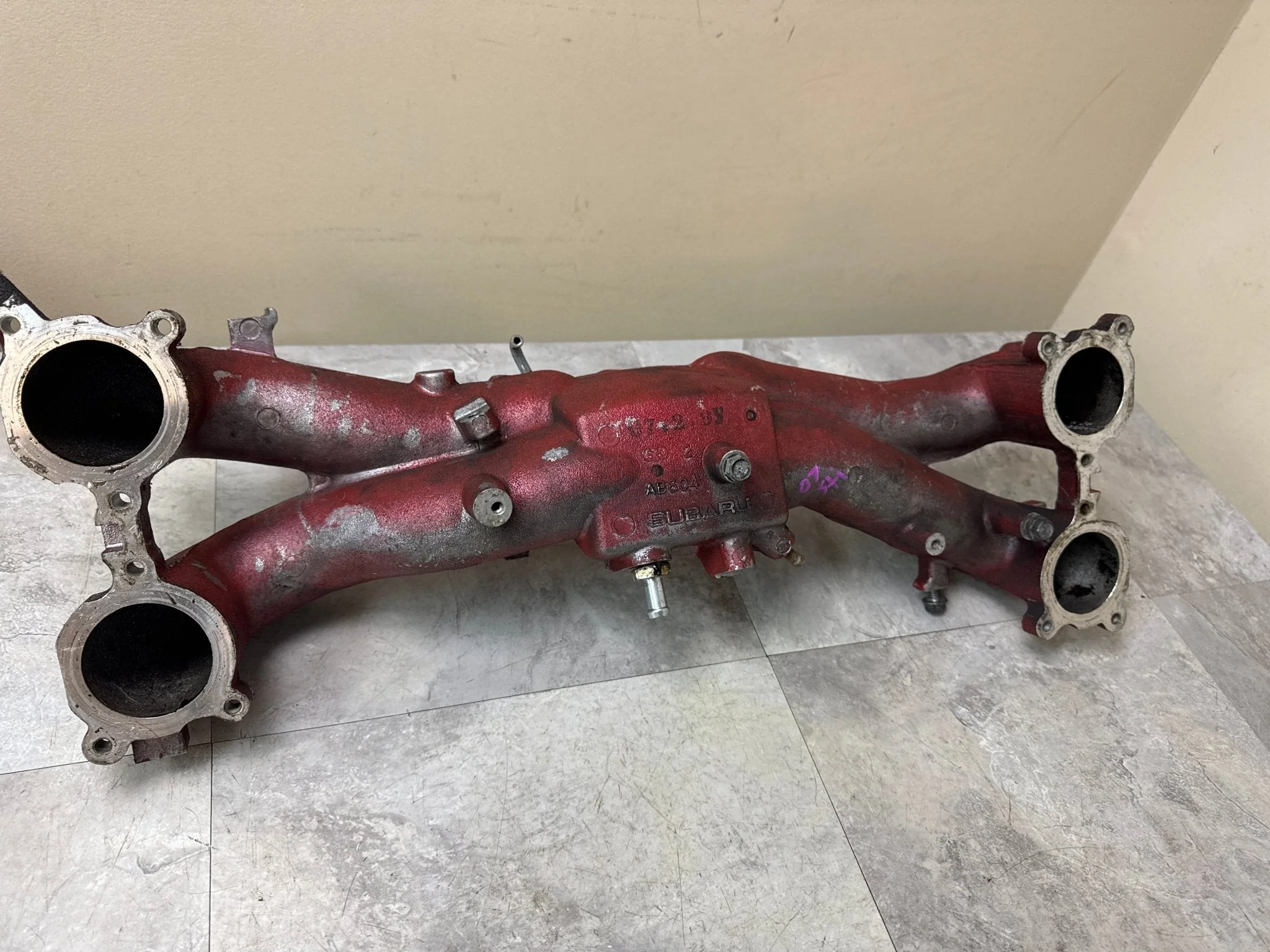 2004-2007 Subaru Impreza WRX STi OEM Intake Manifold Assembly (2) E5 - Image 6
