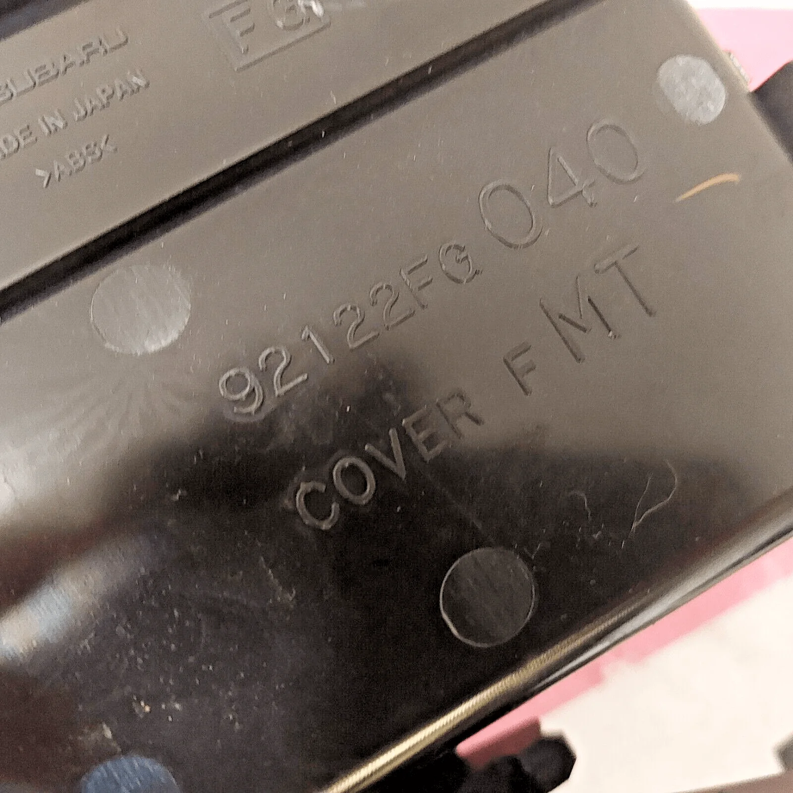 2008-2014 Subaru Impreza WRX STi OEM Shifter Cover Trim - Image 8