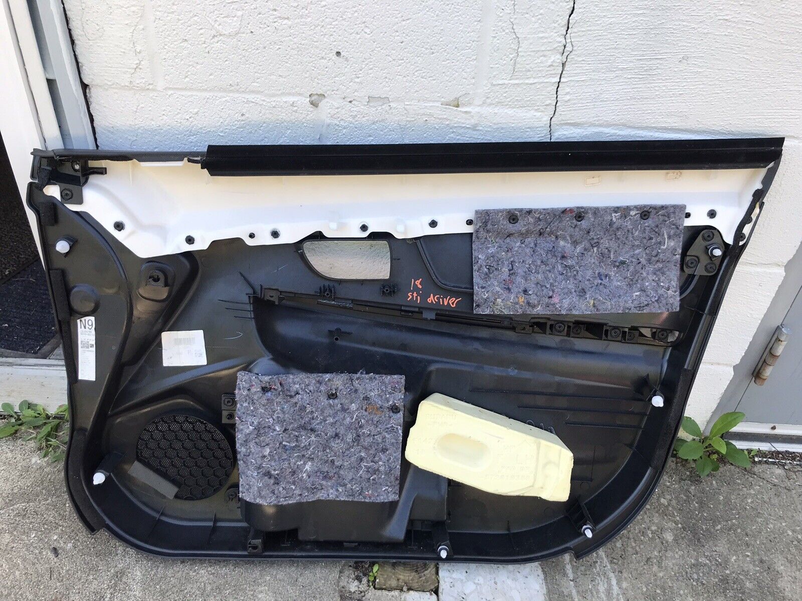 2015-2019 Subaru STi Front Driver OEM Side LH Door Panel - Image 8