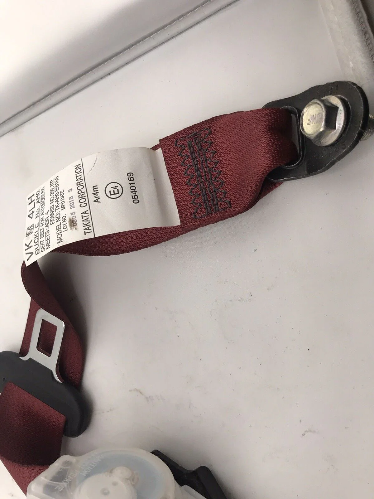 2015-2021 Subaru WRX STi Rear OEM Seat Belt Assembly Left Driver Side LH - Image 2