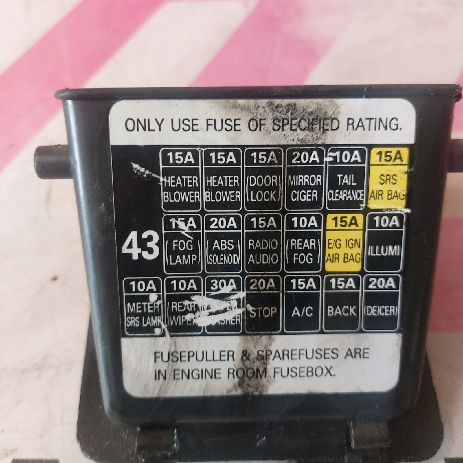 2002-2007 Subaru Impreza Dash Fuse OEM MAP Cover Storage Pocket Tray - Image 5