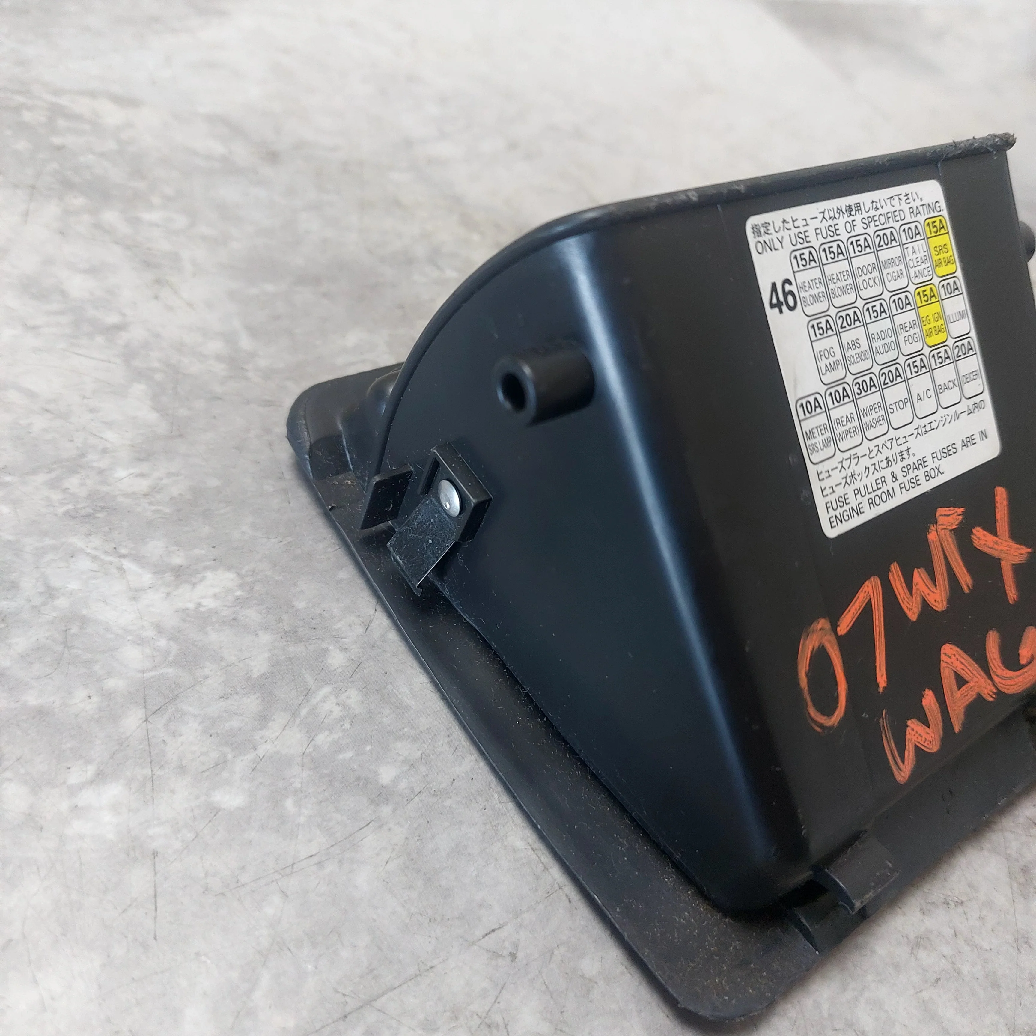 2002-2007 Subaru Impreza Dash Fuse OEM MAP Cover Storage Pocket Tray - Image 5