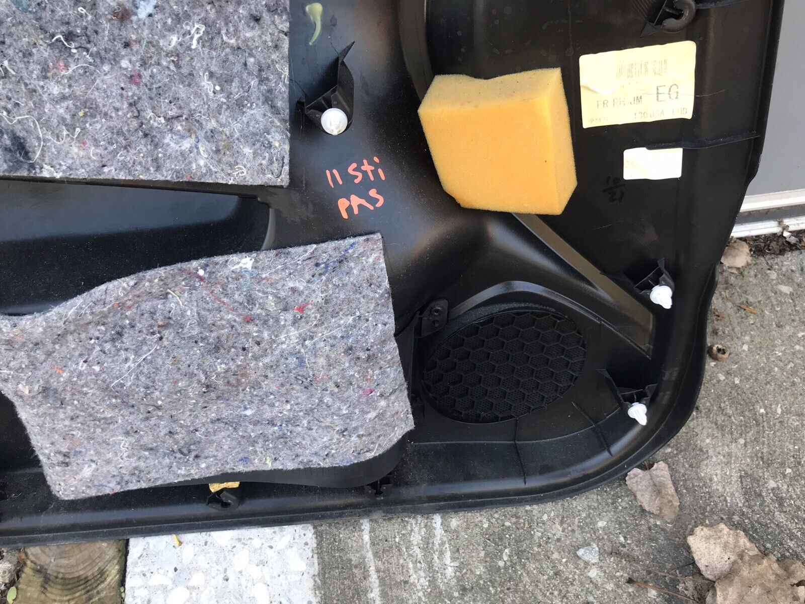 2008-2014 Subaru Impreza WRX STi OEM Front RH Passenger Side Door Panel - Image 8