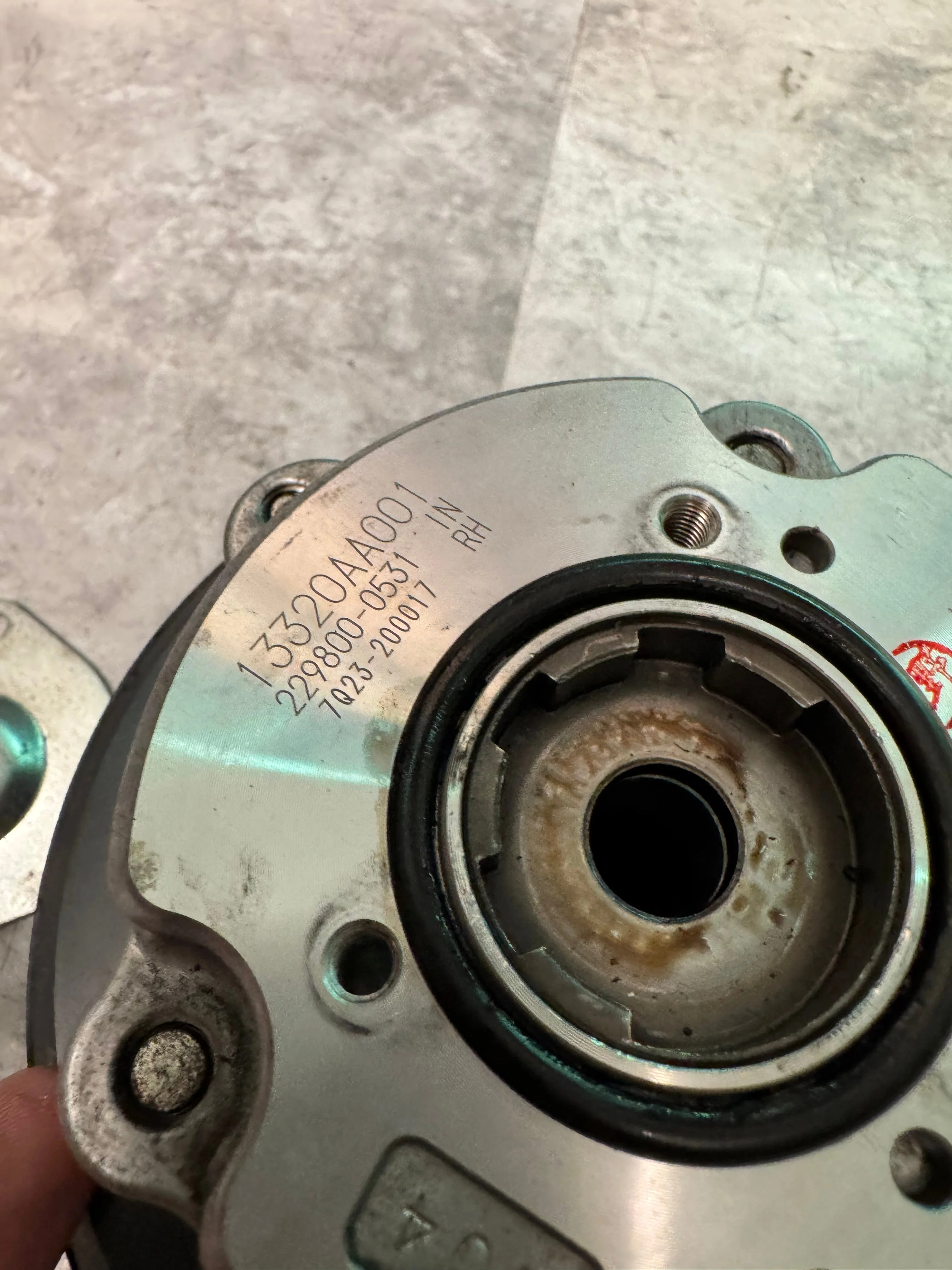 2004-2021 Subaru WRX STi Intake OEM Right RH Intake Cam Gear Cover And Bolt - Image 3
