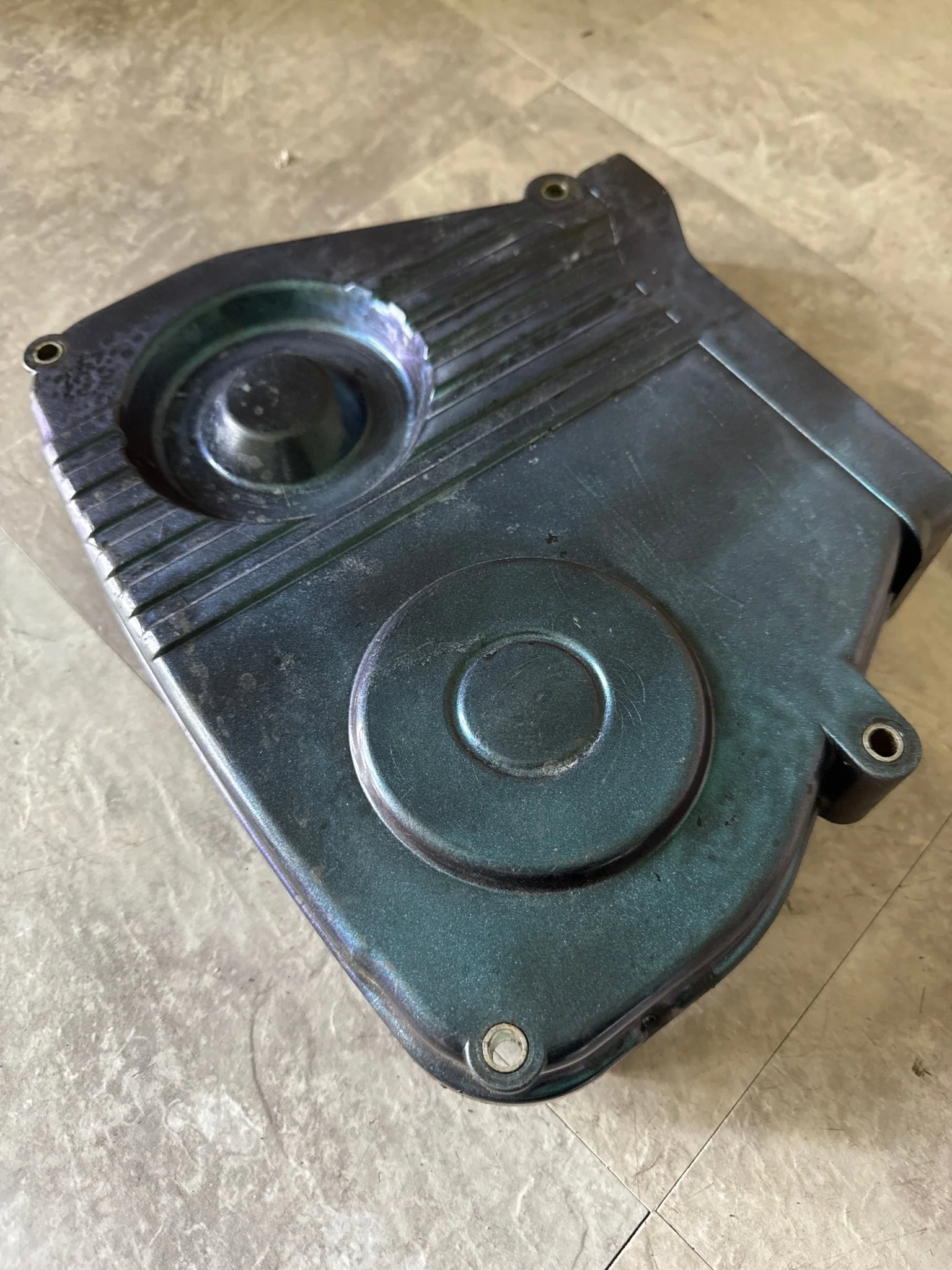 2002-2014 Subaru Impreza WRX STi OEM Timing Belt Cover LH (painted) - Image 2