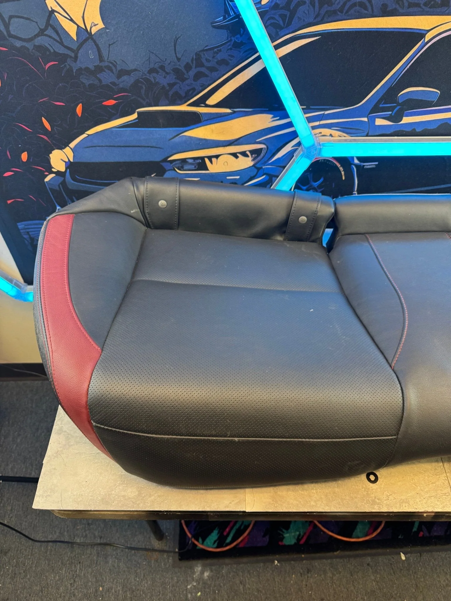2015-2021 Subaru WRX STi Rear OEM Seat Lower Bottom Cushion - Image 2