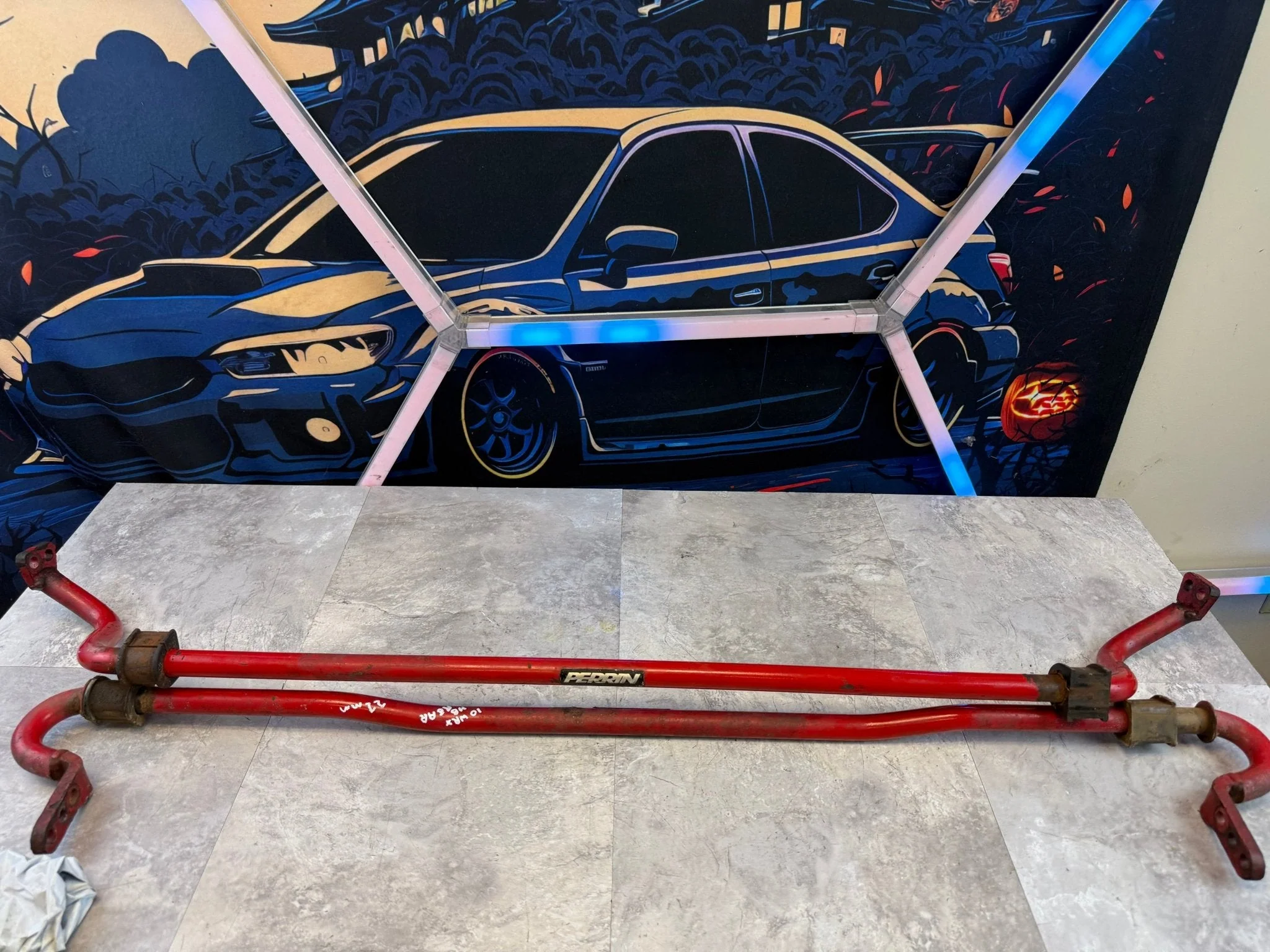PERRIN front & rear sway bars 22 mm 3 & 2 way adjustable suspension Subaru WRX - Image 4