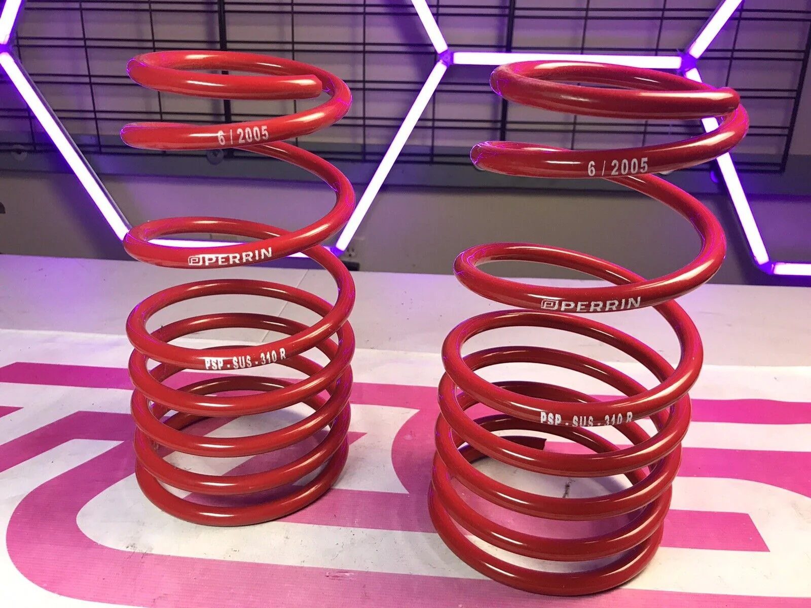 2004-2007 Subaru STi Perrin Performance Rear Lowering Springs Psp-sus-310 R
