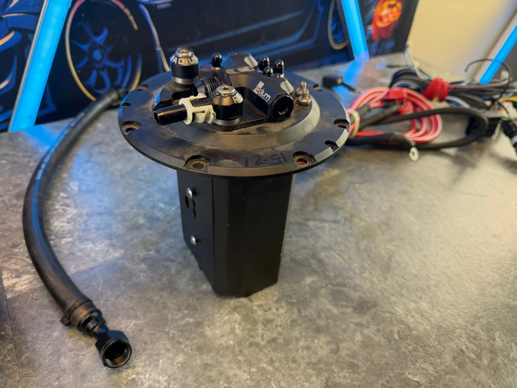 RADIUM fuel pump kit 15-21 VA Subaru STi w/ walbro twin dual 450 LPH pumps & hoses , filter I WIRE hardwire kit hobb switch C1
