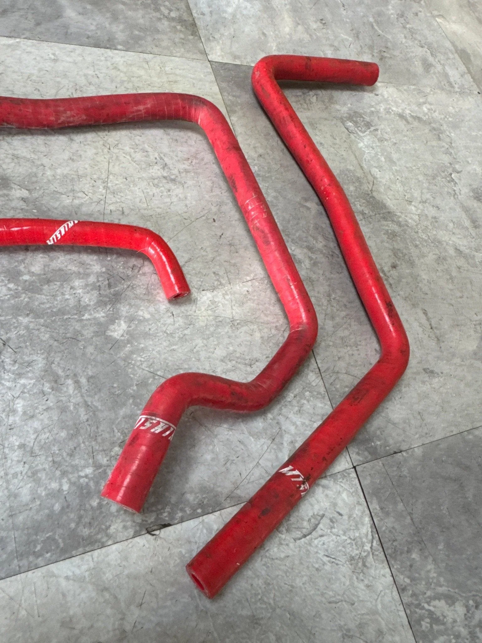 2001-2005 Subaru Impreza WRX Red Mishimoto Incomplete Silicone Ancillary Hose Kit (3/7) G3 - Image 2