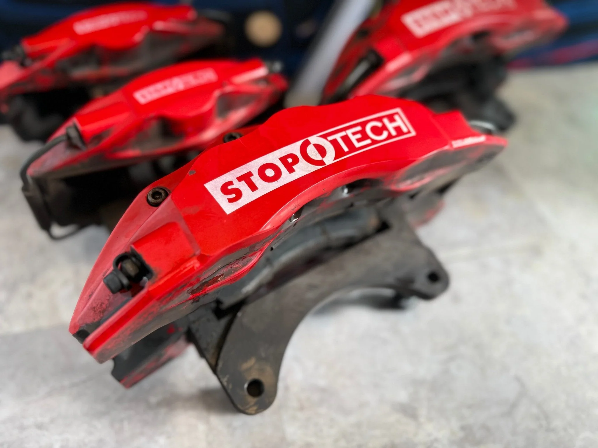 STOPTECH Massive BBK Big Brake Kit 05-21 Subaru STi Front/Rear 6-piston 5x114 - Image 13