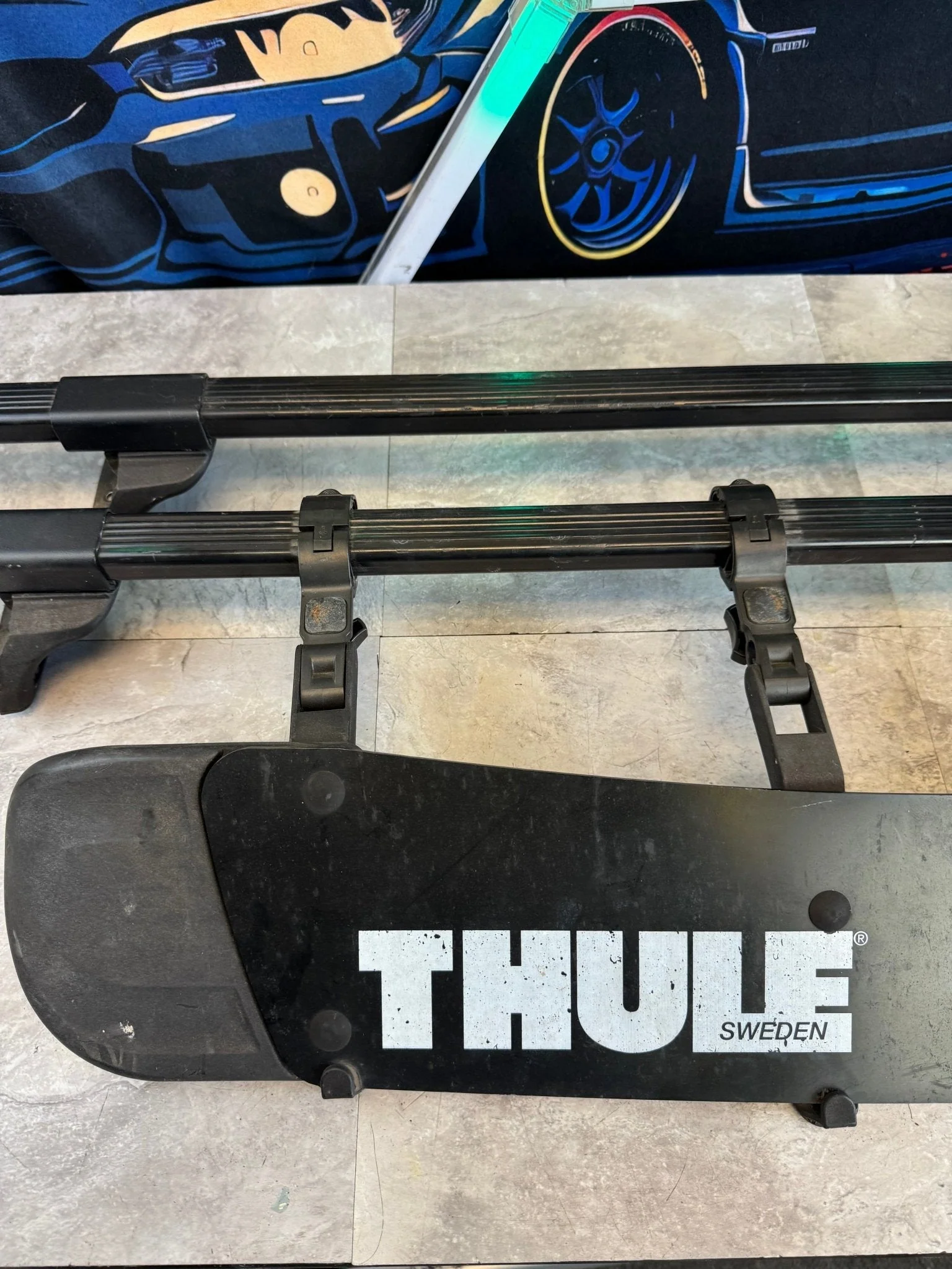 Subaru Impreza WRX STi Thule Roof Rack Rails - Image 3