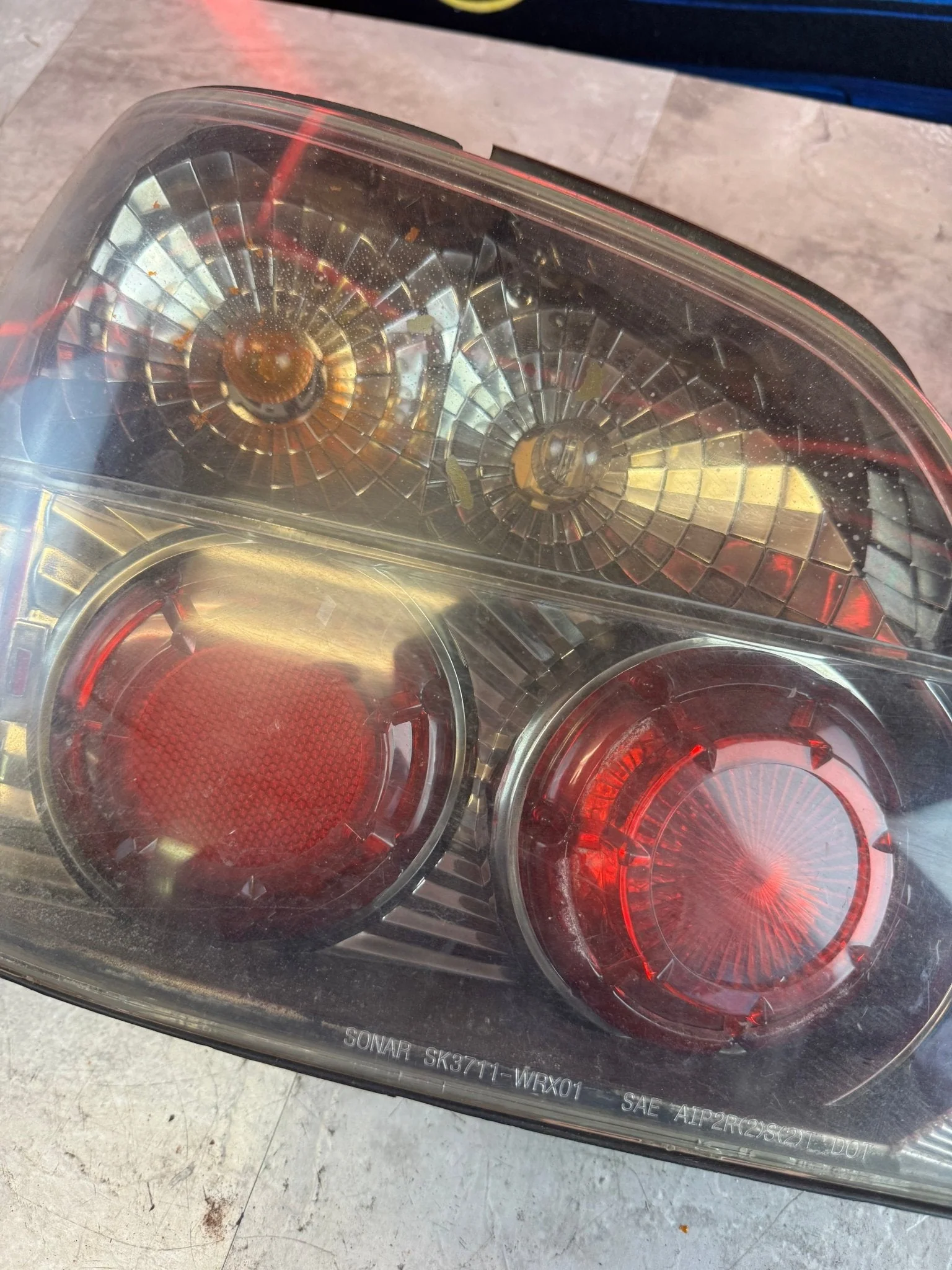 2002-2003 Subaru Impreza WRX LH Side Clear Tail Light Assembly Sedan A3 - Image 2