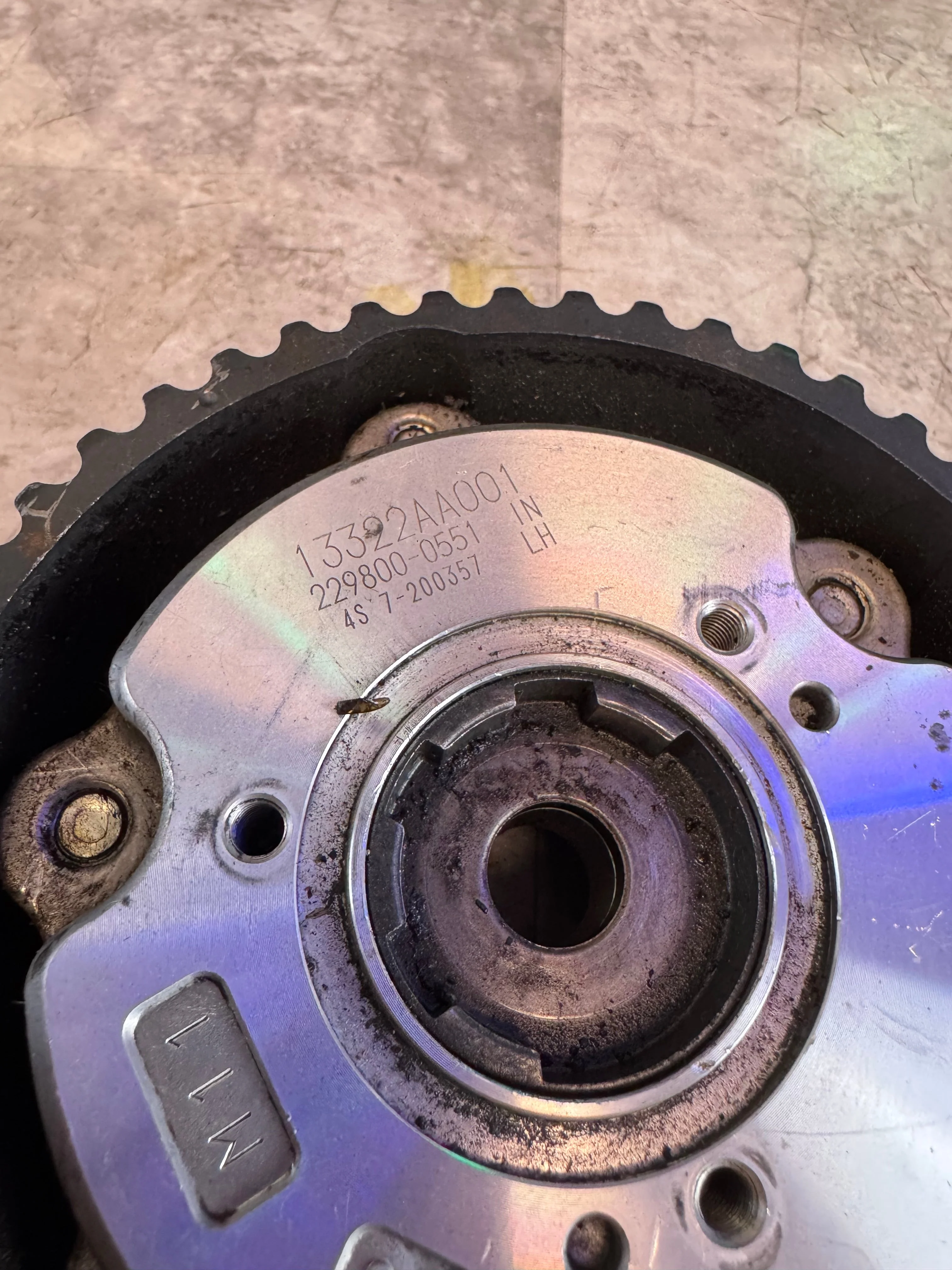 2004-2021 Subaru WRX STi Left OEM LH Intake Cam Gear - Image 2