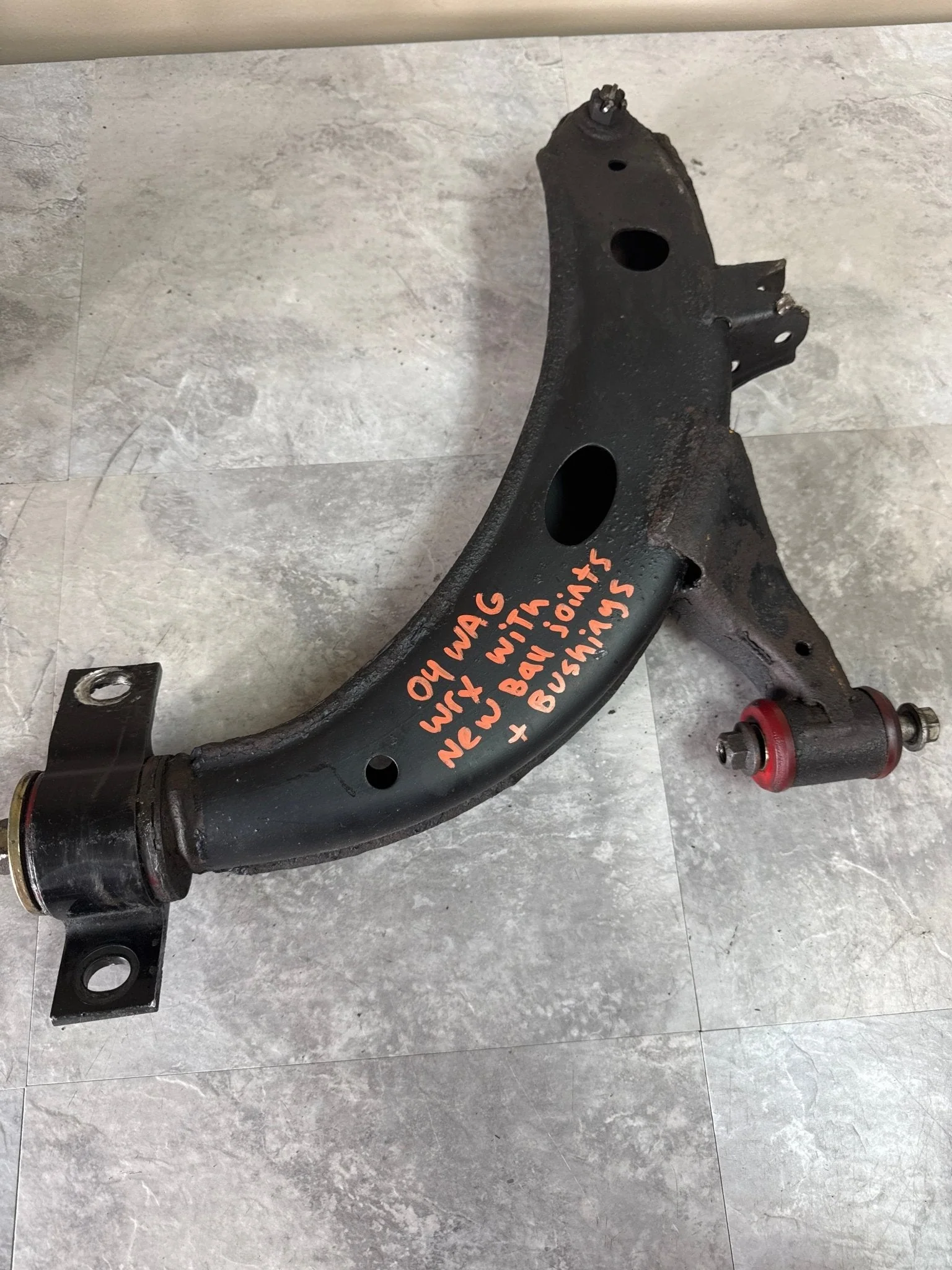 2002-2004 Subaru WRX Lower Control OEM Arm - Front Left ( Wagon) - New Ball Joints And Bushings L1