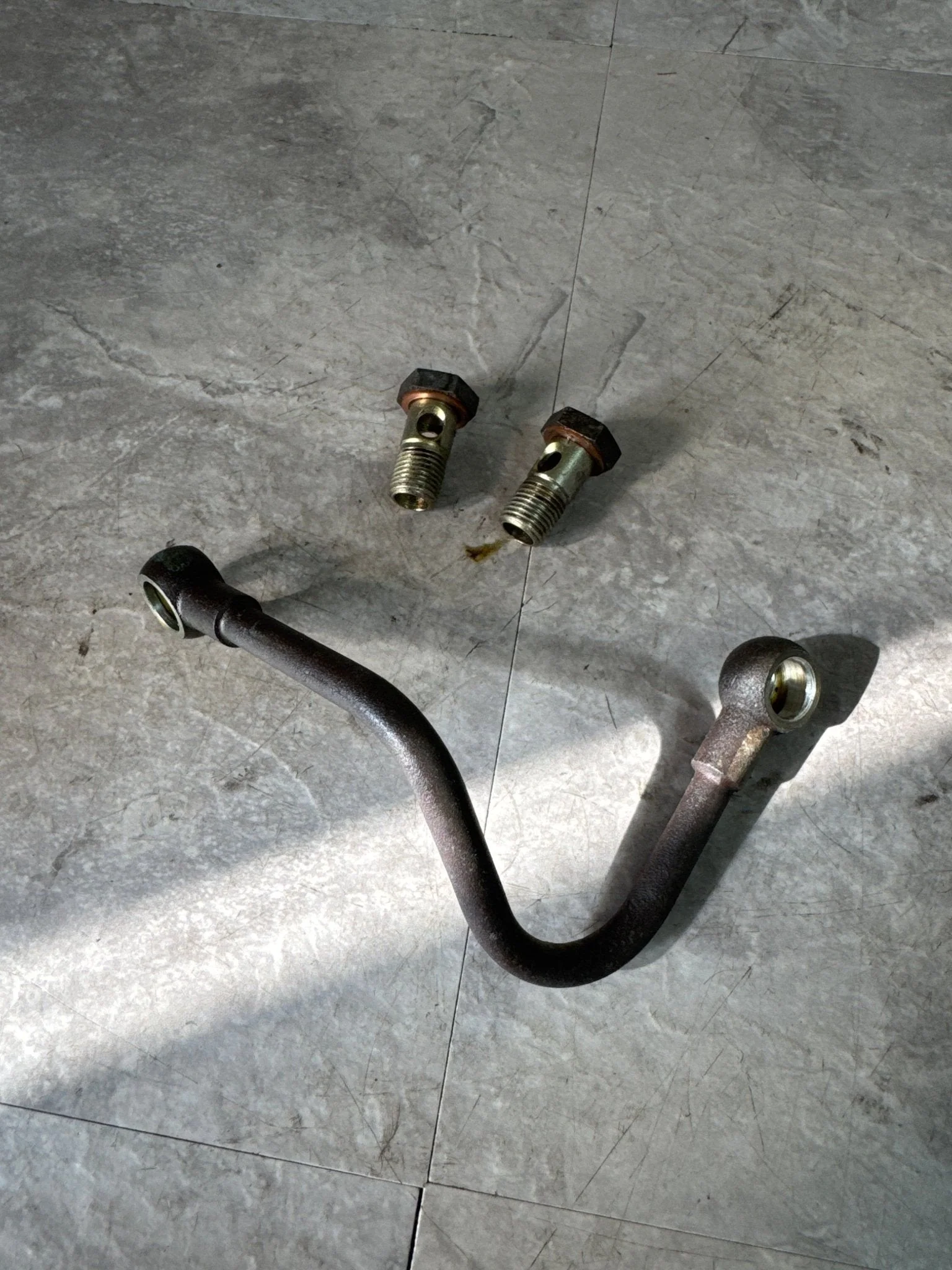 Subaru Oil Feed Line AVCS Head Drivers Side