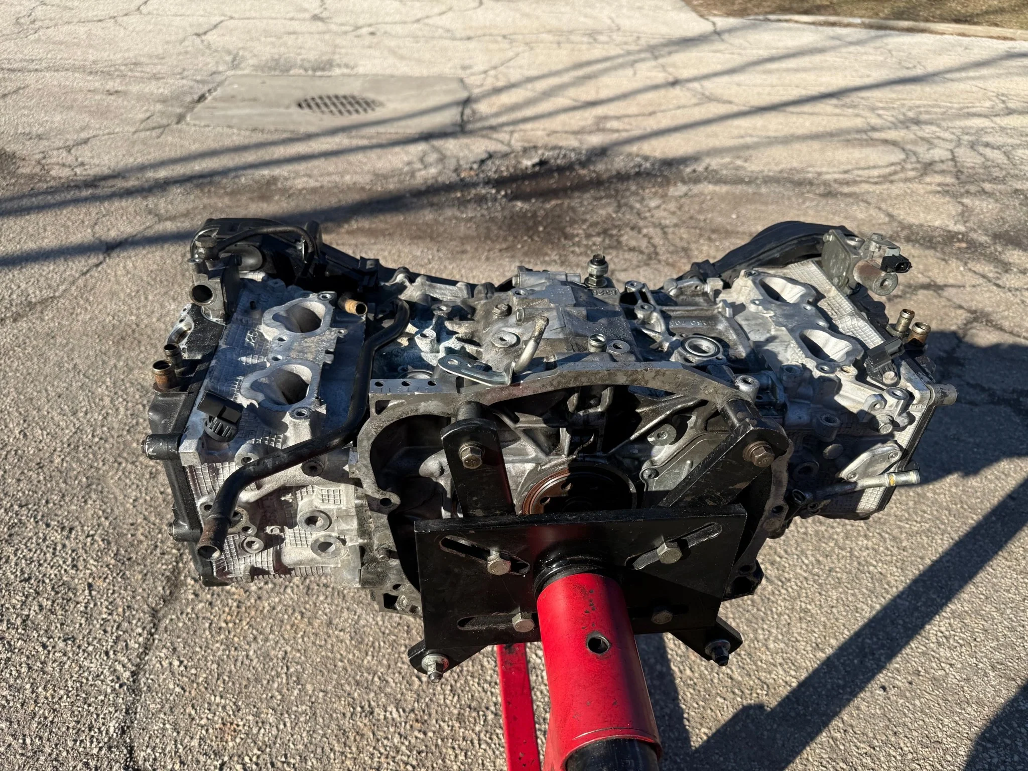 SUBARU used EJ257 turbo engine long block longblock boxer motor w/ d25 SAVCS heads ARP studs - Image 4
