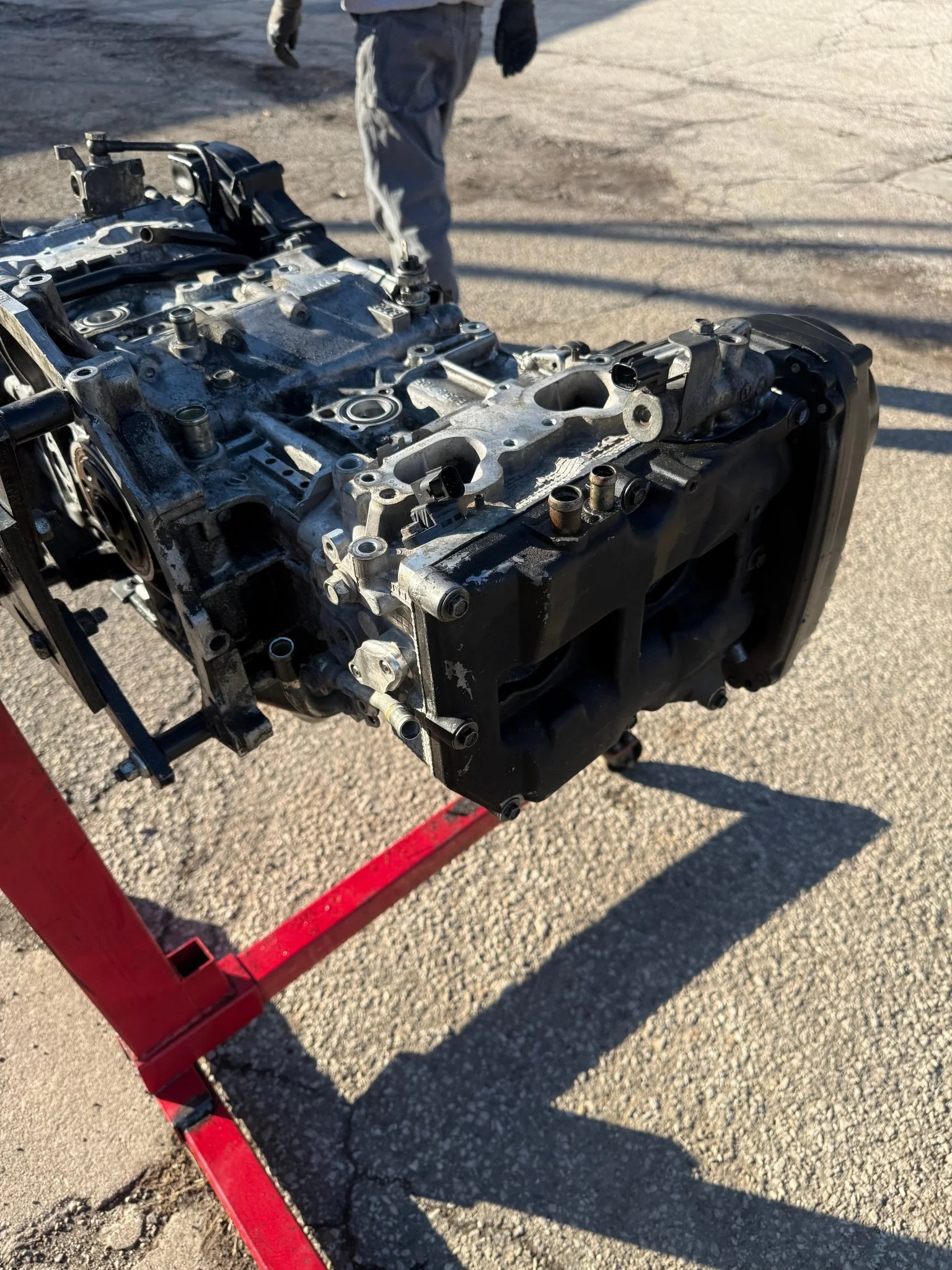 SUBARU used EJ257 turbo engine long block longblock boxer motor w/ d25 SAVCS heads ARP studs - Image 8