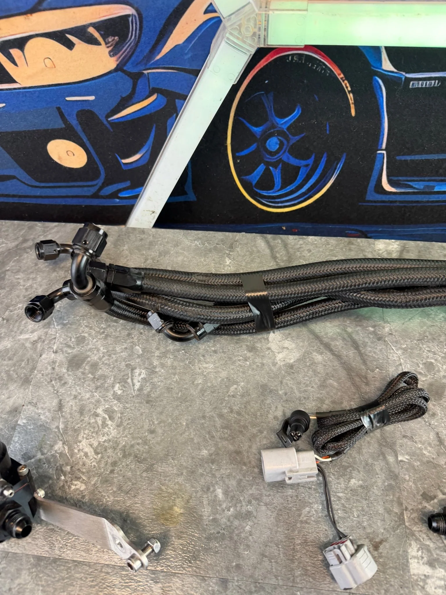 Under the hood fueling kit Subaru STi 08-21 w: iag fuel rails , areomotive FPR, lines , IBR flex fuel kit P1 - Image 4