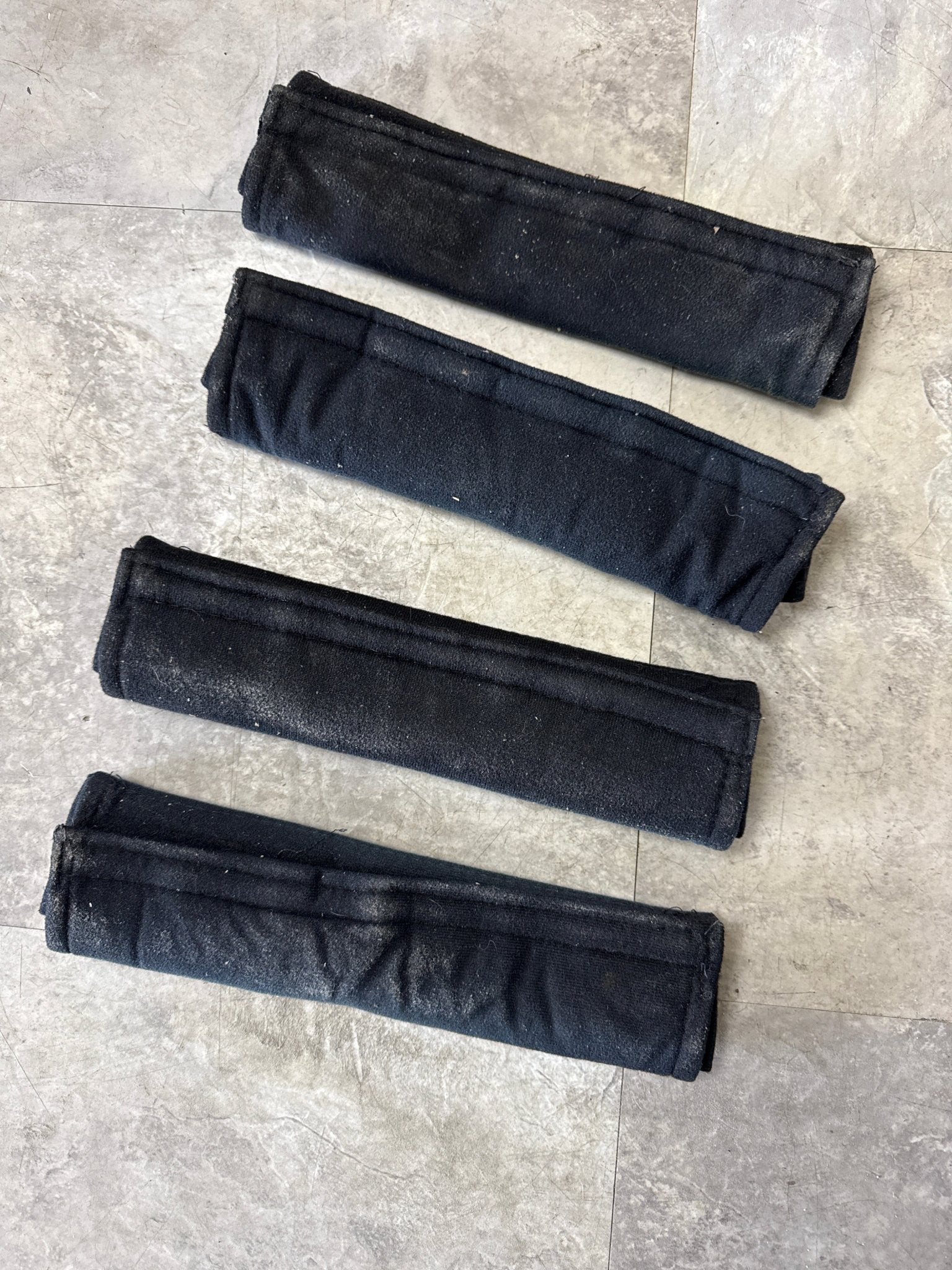 Vintage Subaru Seat Belt Covers Pad Protector Set G6 - Image 4