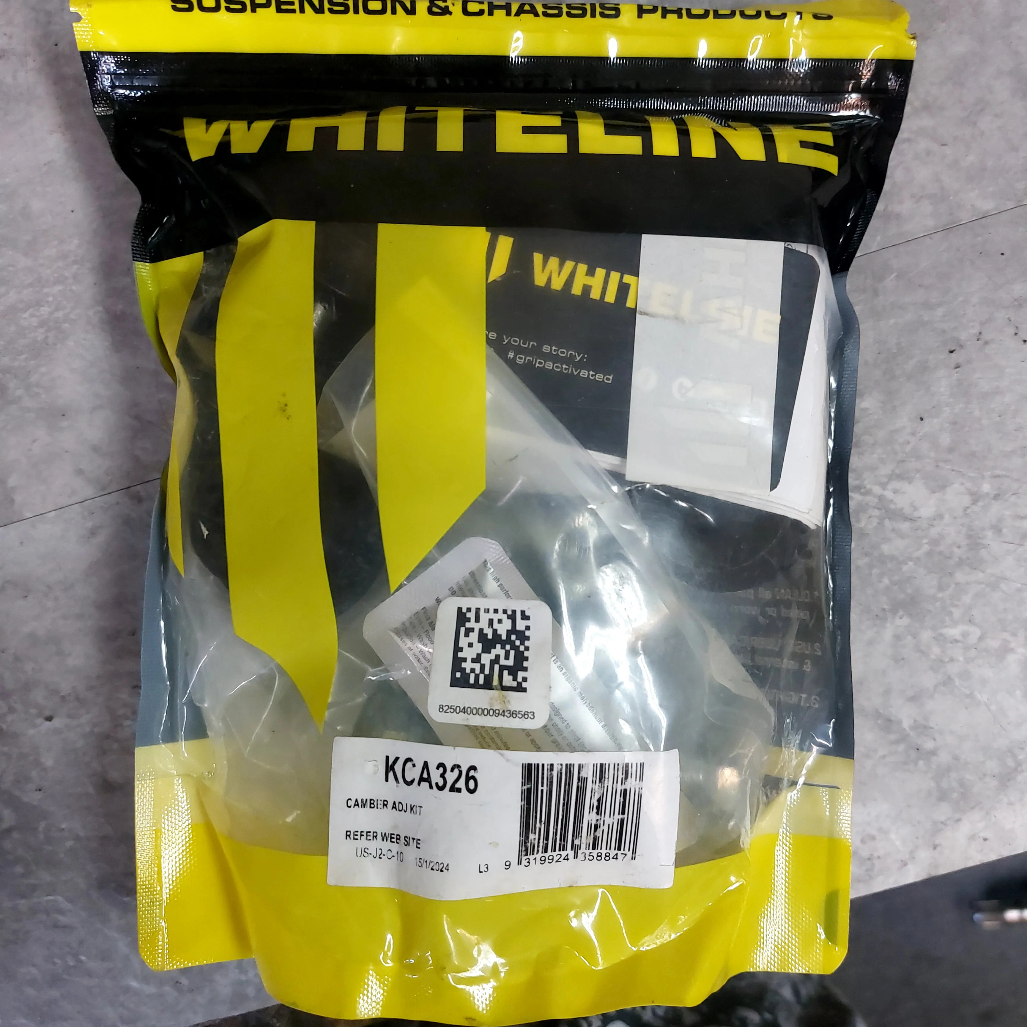 Subaru Legacy Whiteline Camber Adj Kit Rear Control Arm Bushing Upper - Inner Double Offset Camber Suit BRZ, Forester, Impreza, Levorg, And Toyota 86