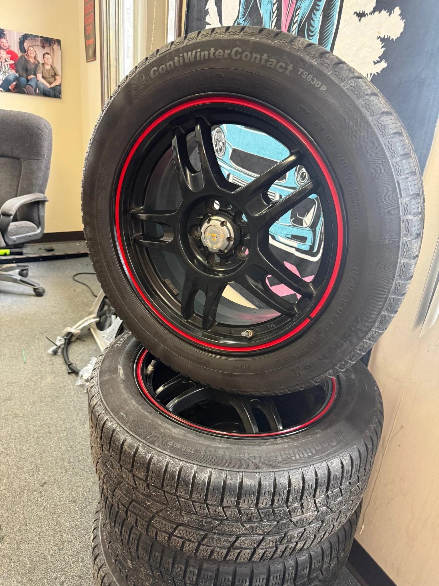 WINTER Wheels Subaru WRX Impreza Legacy Forester 5x100 205/55r16 Continental snow tires - Image 14