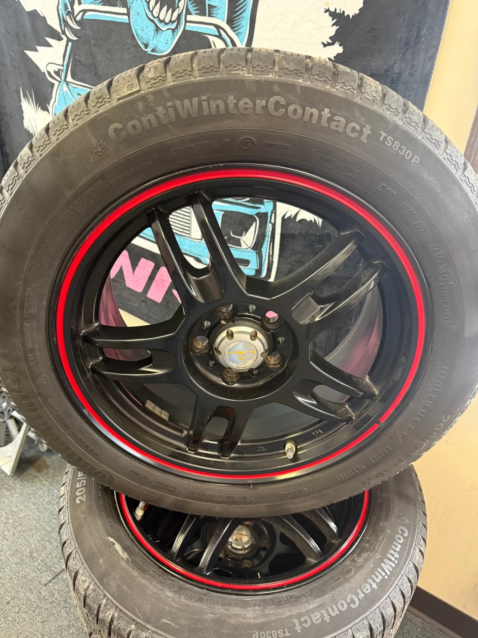 WINTER Wheels Subaru WRX Impreza Legacy Forester 5x100 205/55r16 Continental snow tires - Image 6