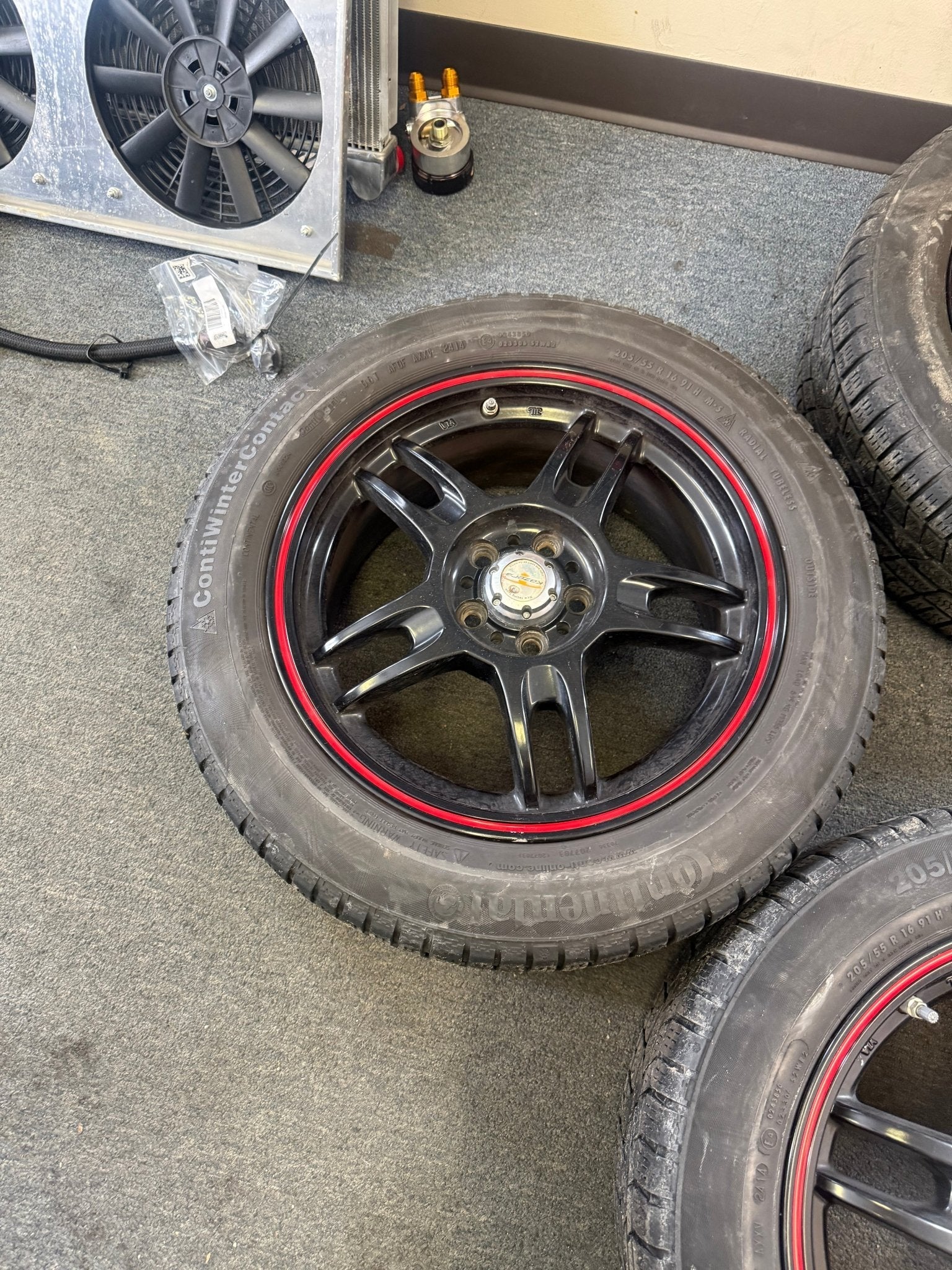 WINTER Wheels Subaru WRX Impreza Legacy Forester 5x100 205/55r16 Continental snow tires - Image 7